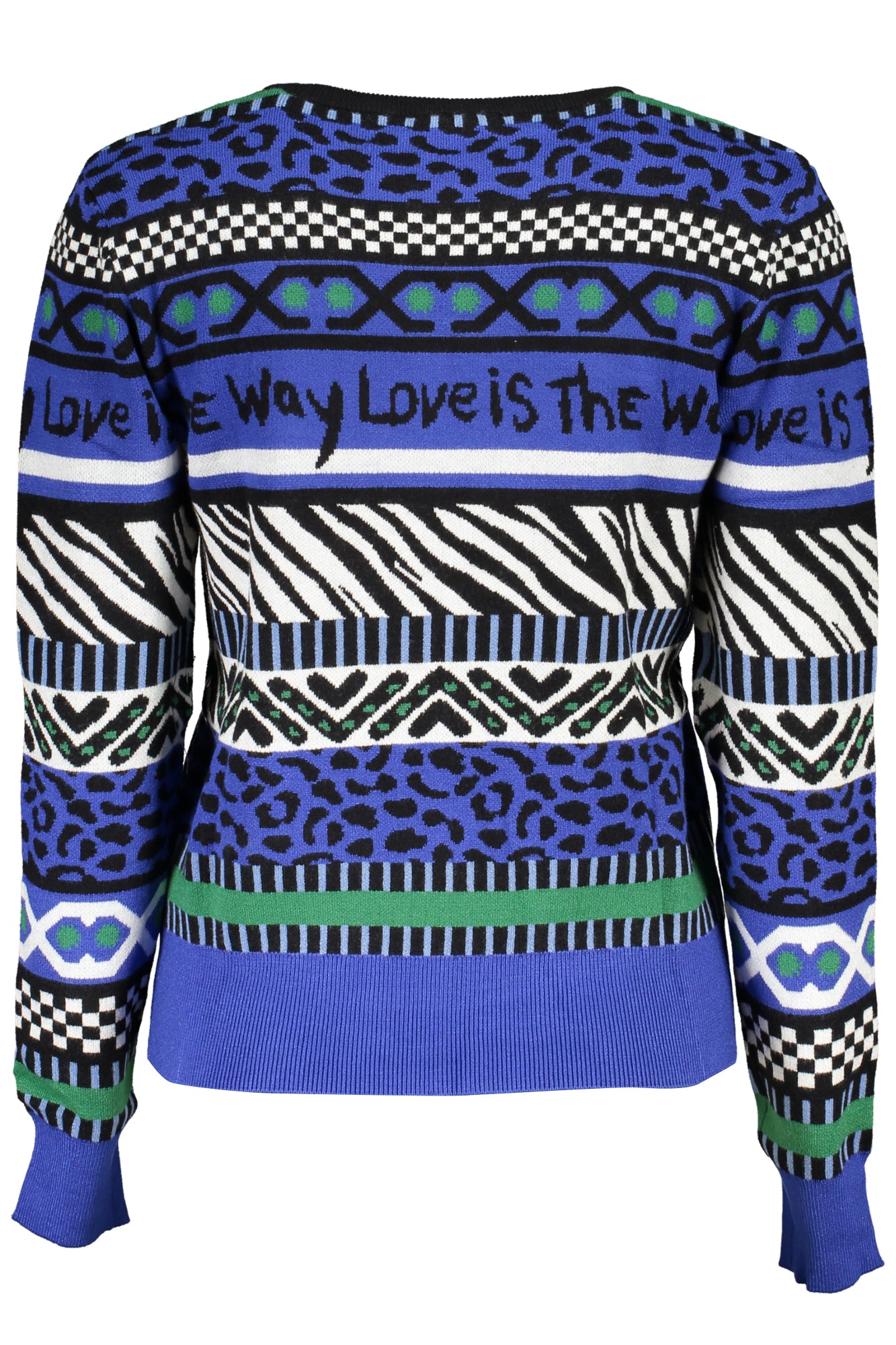 DESIGUAL Damenpullover blau – Langärmliger Rundhals-Pullover für Herbst/Winter Zweitbild