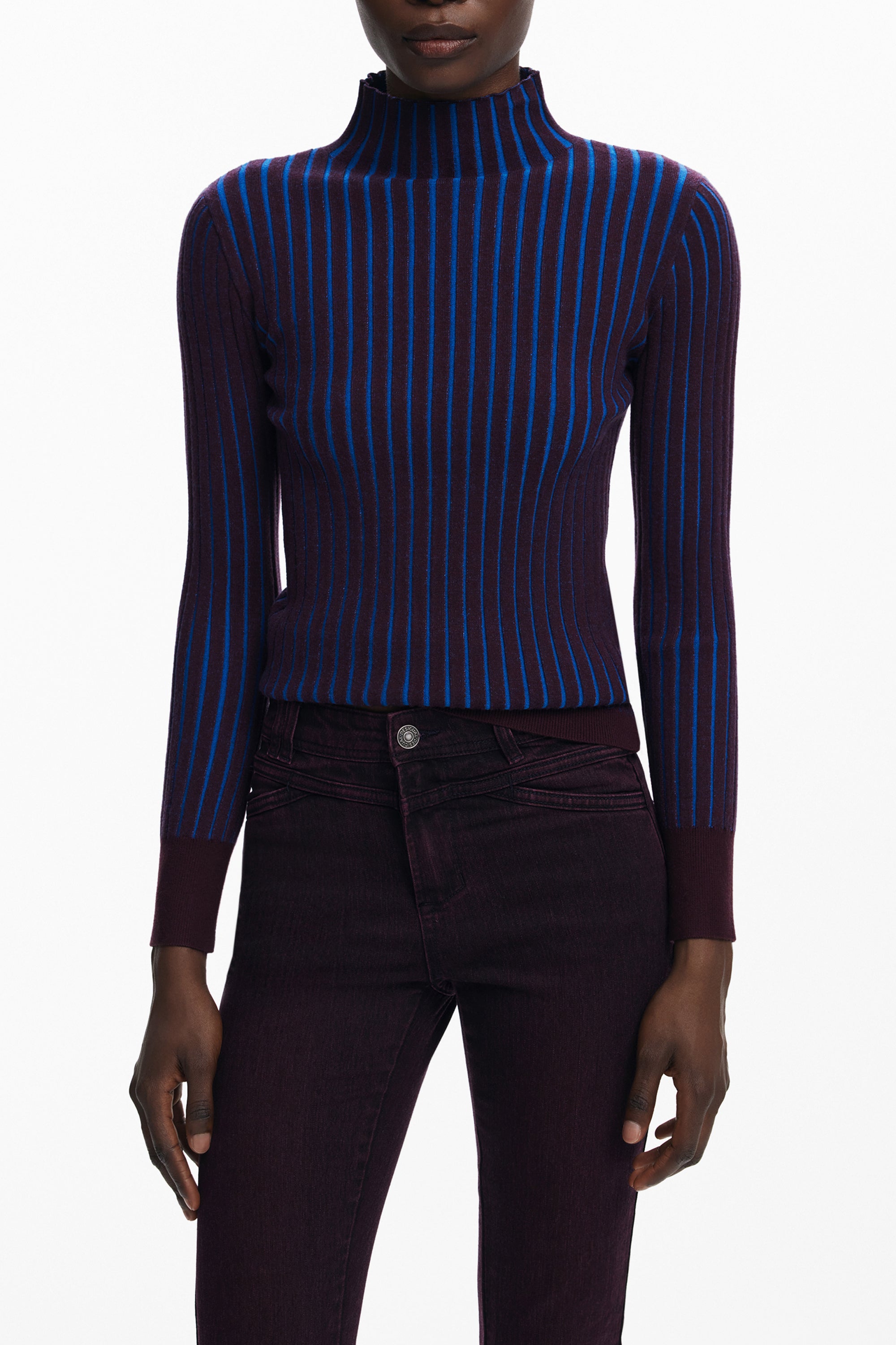 DESIGUAL DAMEN-PULLOVER IN BRAUN Hauptbild