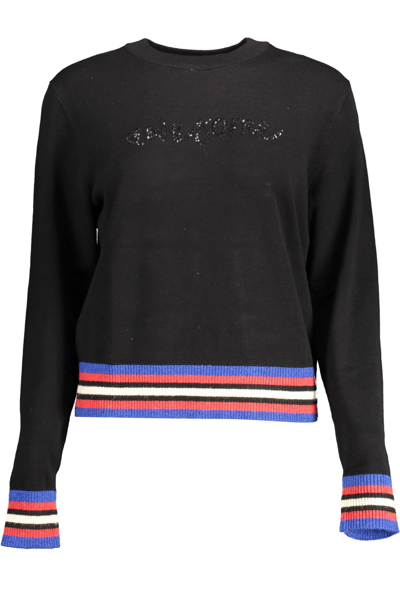 DESIGUAL PULLOVER DAMEN SCHWARZ Hauptbild