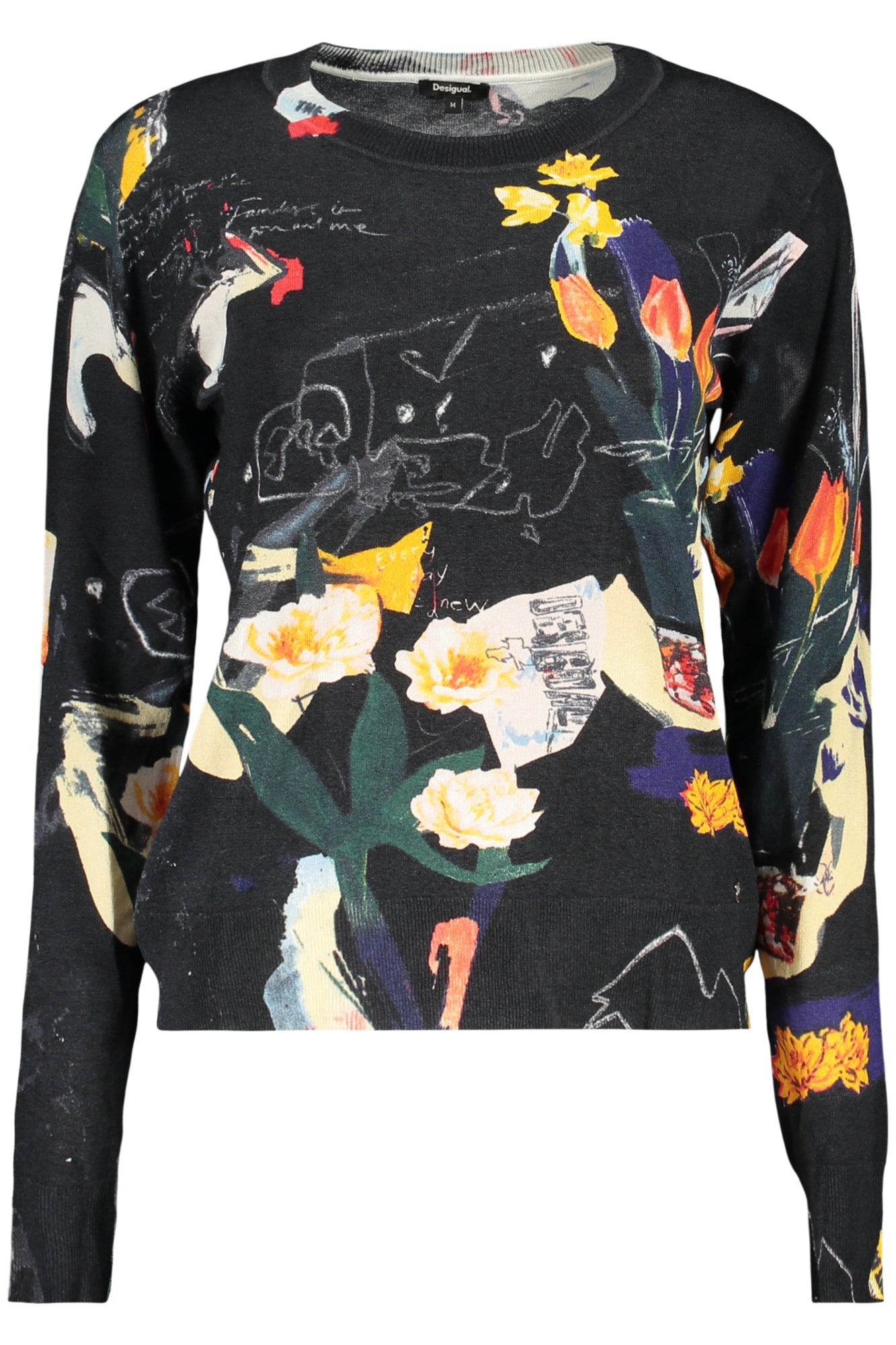 DESIGUAL Damen Oberteile – Langarm günstig online kaufen Schwarz Hauptbild