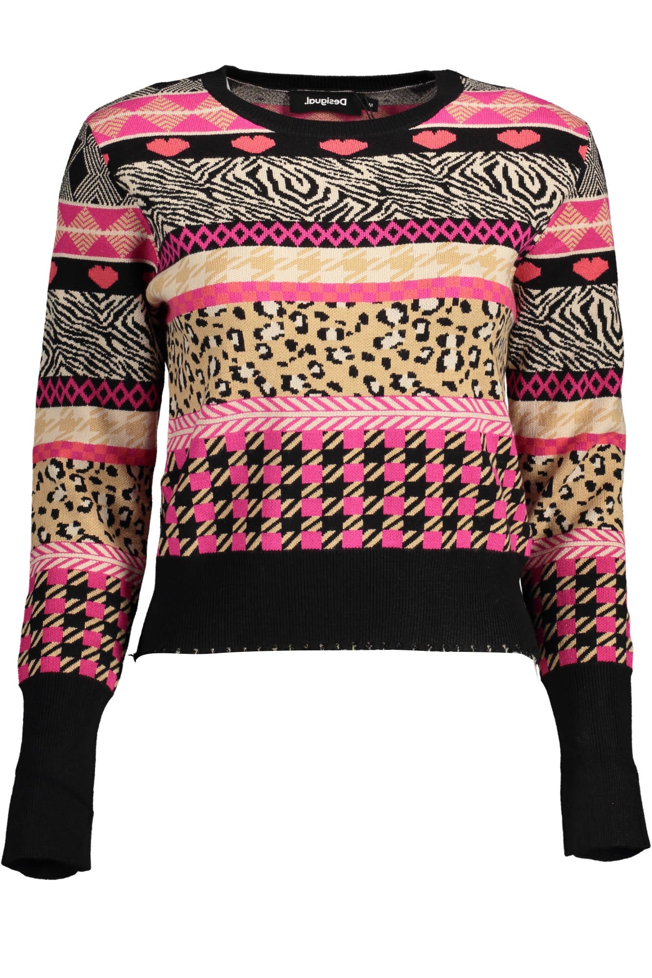 DESIGUAL PULLOVER DAMEN SCHWARZ Hauptbild