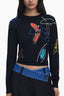 DESIGUAL DAMEN SCHWARZER PULLOVER