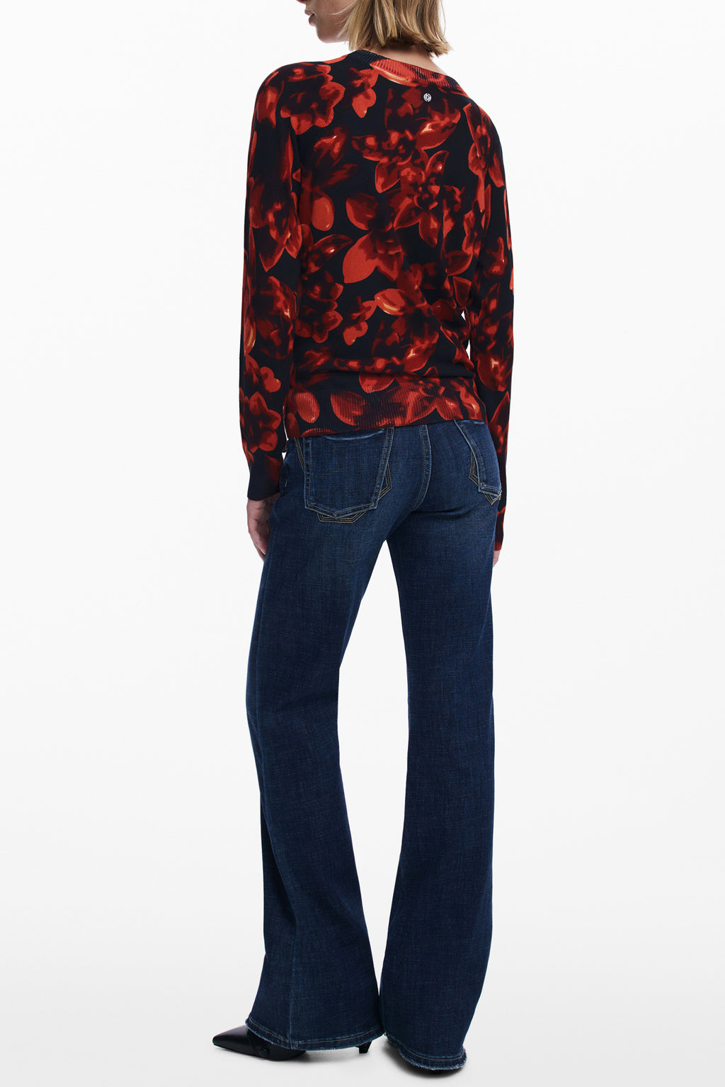 DESIGUAL DAMEN SCHWARZER PULLOVER