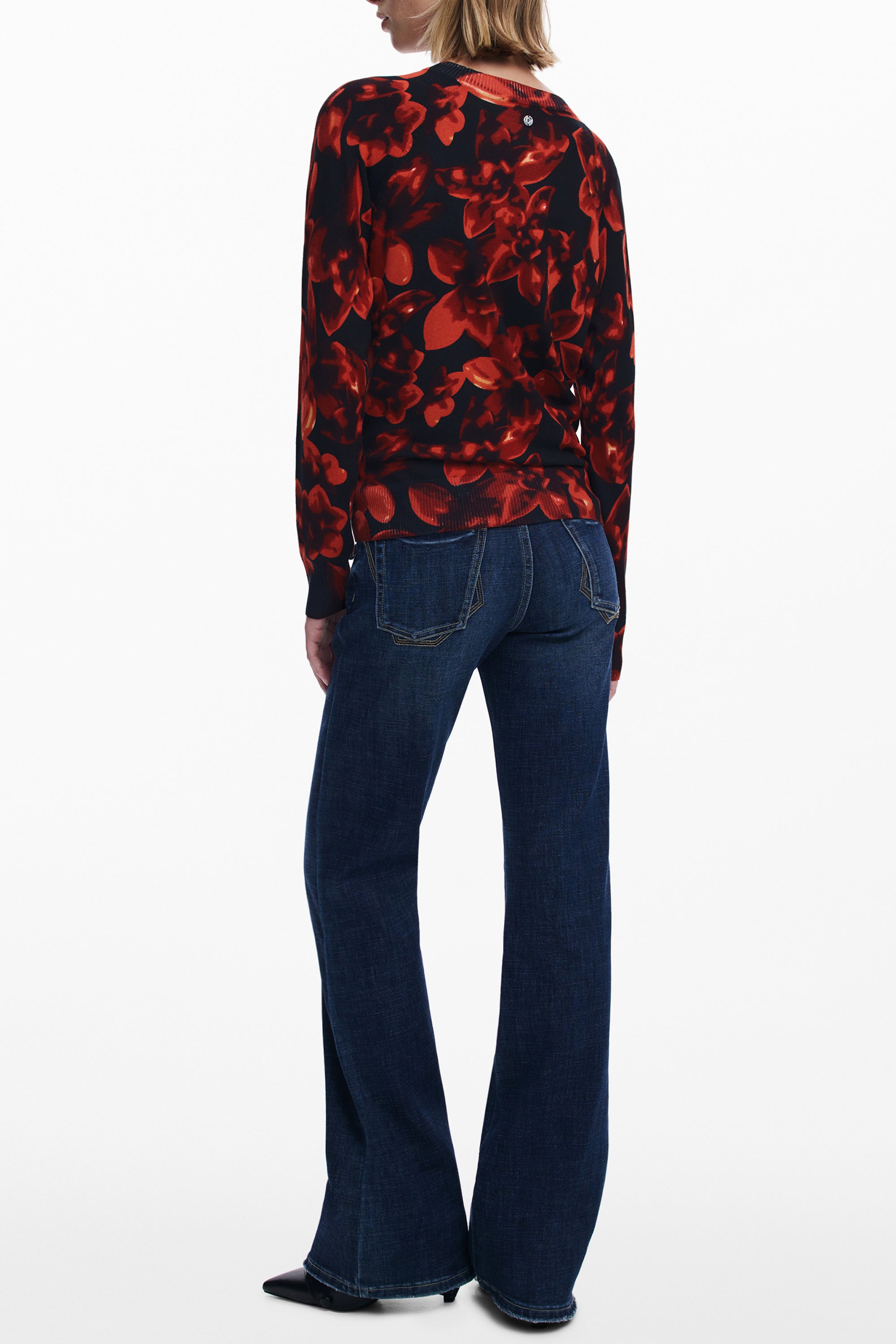 DESIGUAL DAMEN SCHWARZER PULLOVER