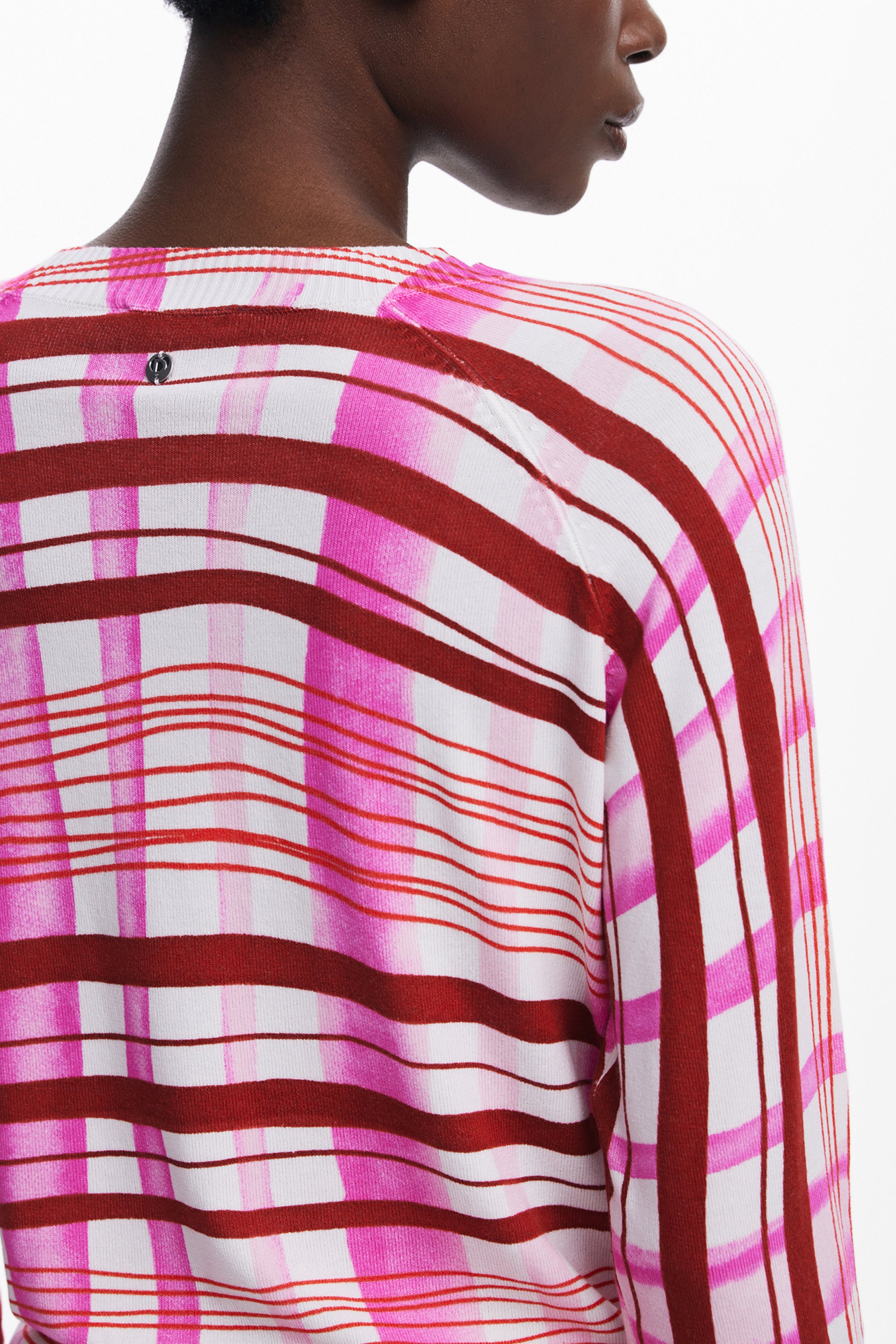 DESIGUAL Rosa Pullover Damen – Langärmelig mit Kontrastdetails | soulluna.de Rosa