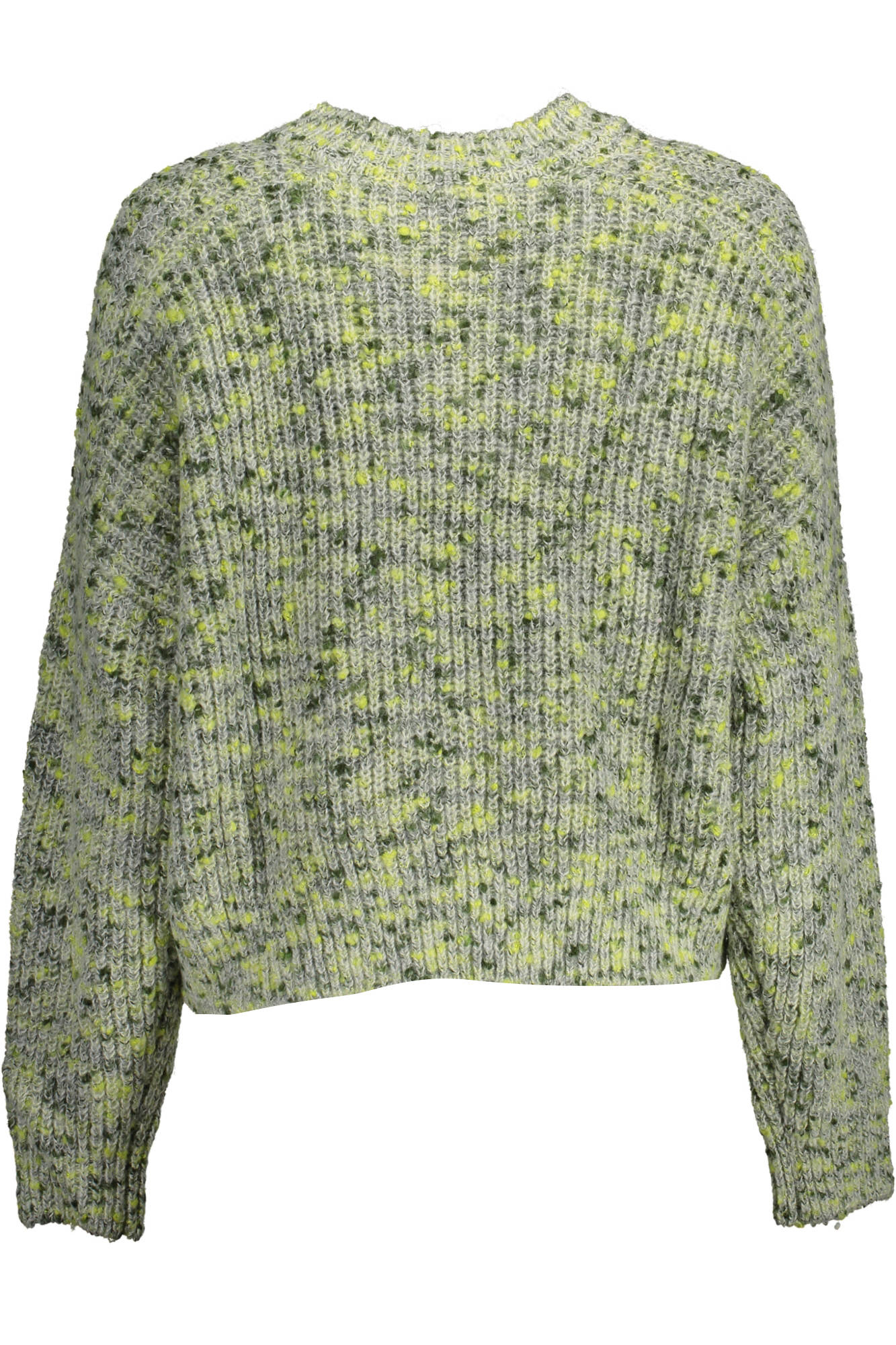 DESIGUAL Damenpullover Grün – Langarmshirt mit Stickerei für Herbst/Winter | soulluna.de Grün