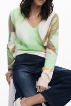 DESIGUAL DAMEN-PULLOVER GRÜN