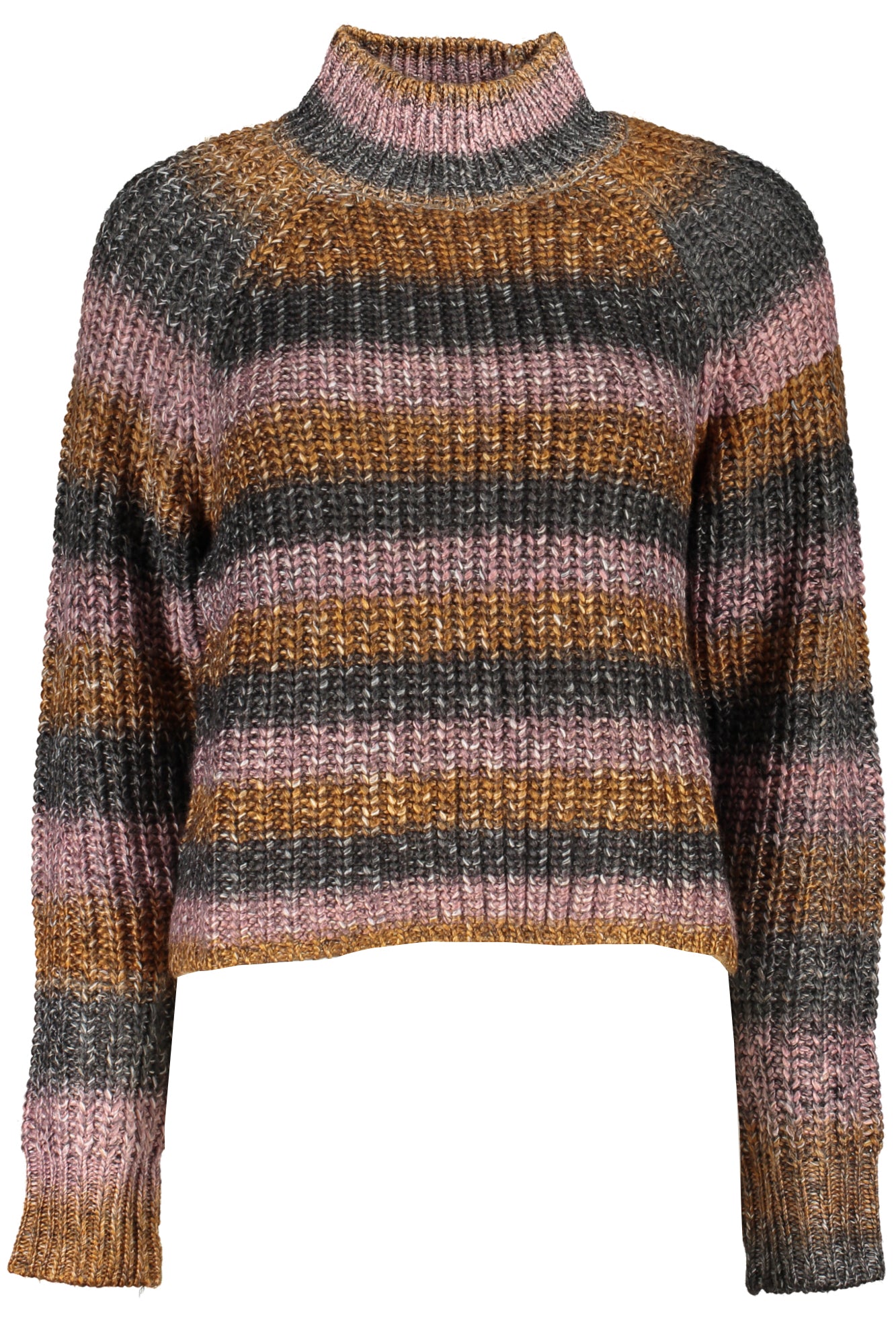 DESIGUAL Damenpullover grau – Langärmliger Rollkragen-Pullover für Herbst/Winter Grau
