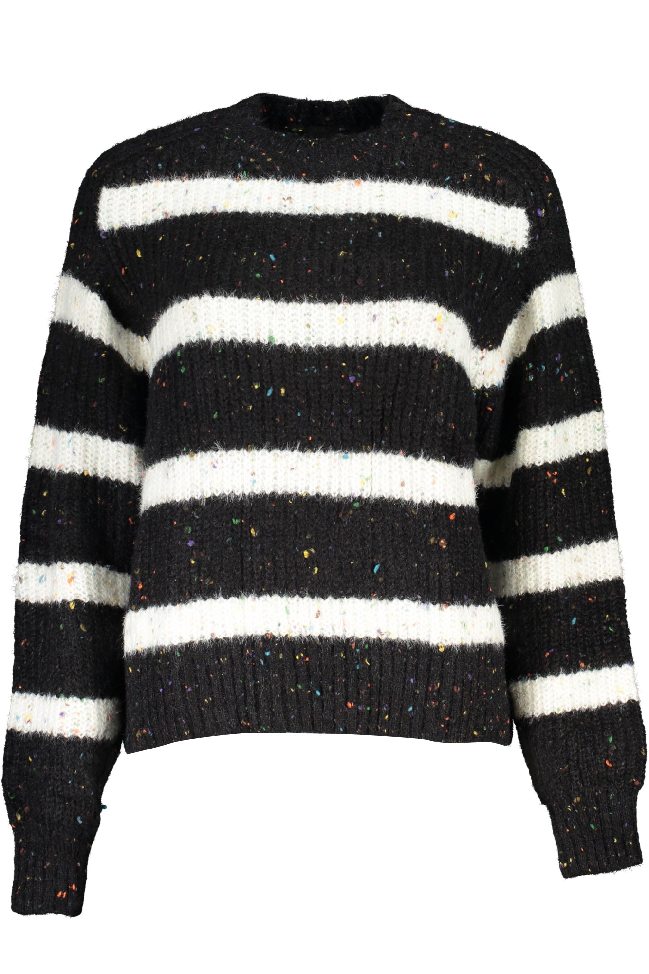 DESIGUAL Damenpullover schwarz – Langärmliger Rollkragen-Pullover für Herbst/Winter Schwarz