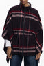 DESIGUAL Poncho Damen Schwarz – Aldama-Karos Design mit Reißverschluss | soulluna.de Schwarz