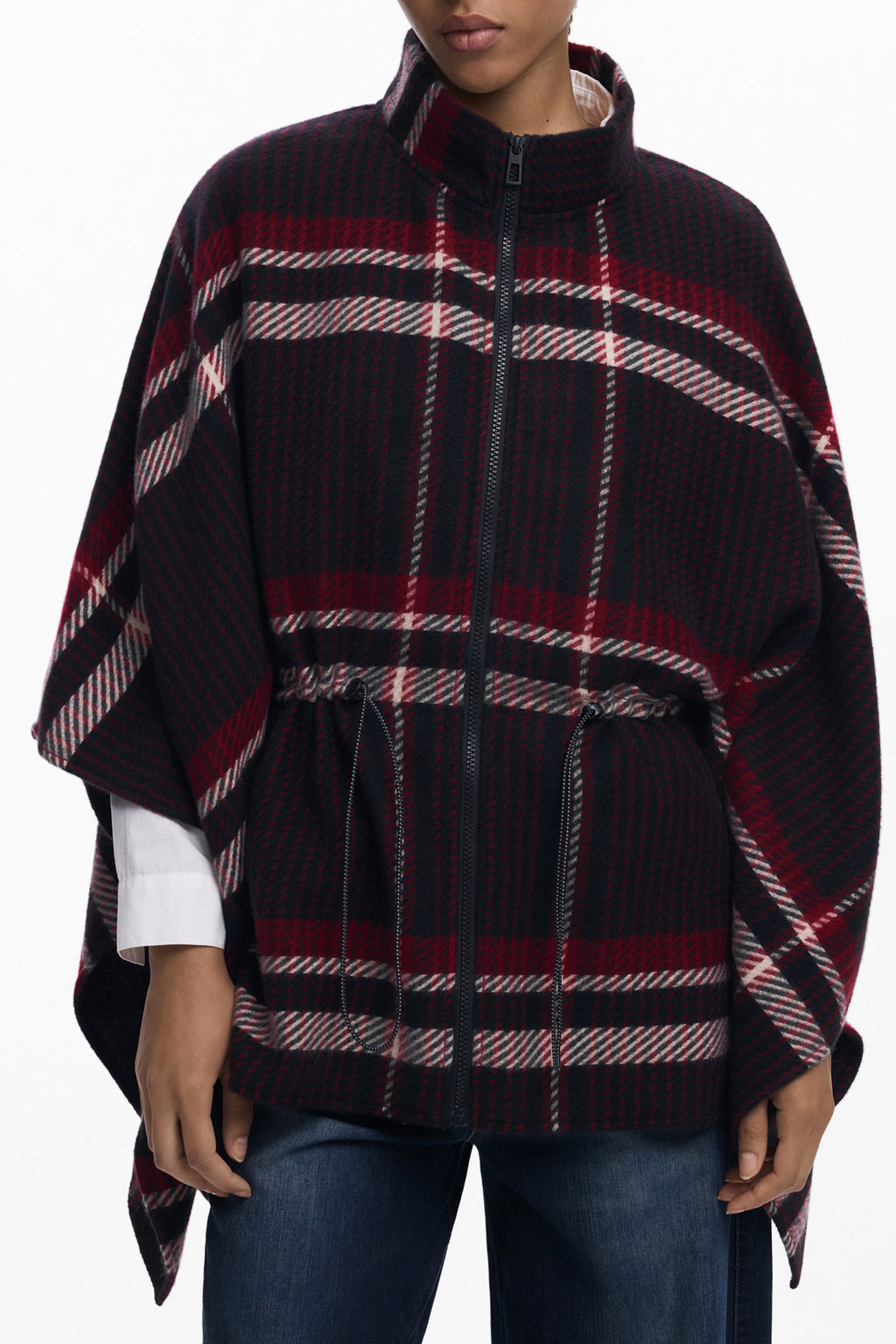 DESIGUAL PONCHO DAMEN SCHWARZ