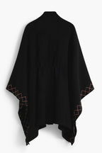 DESIGUAL PONCHO DAMEN SCHWARZ