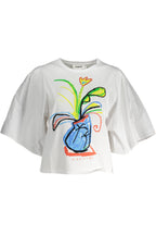 KURZARM-T-SHIRT DAMEN DESIGUAL WEIß