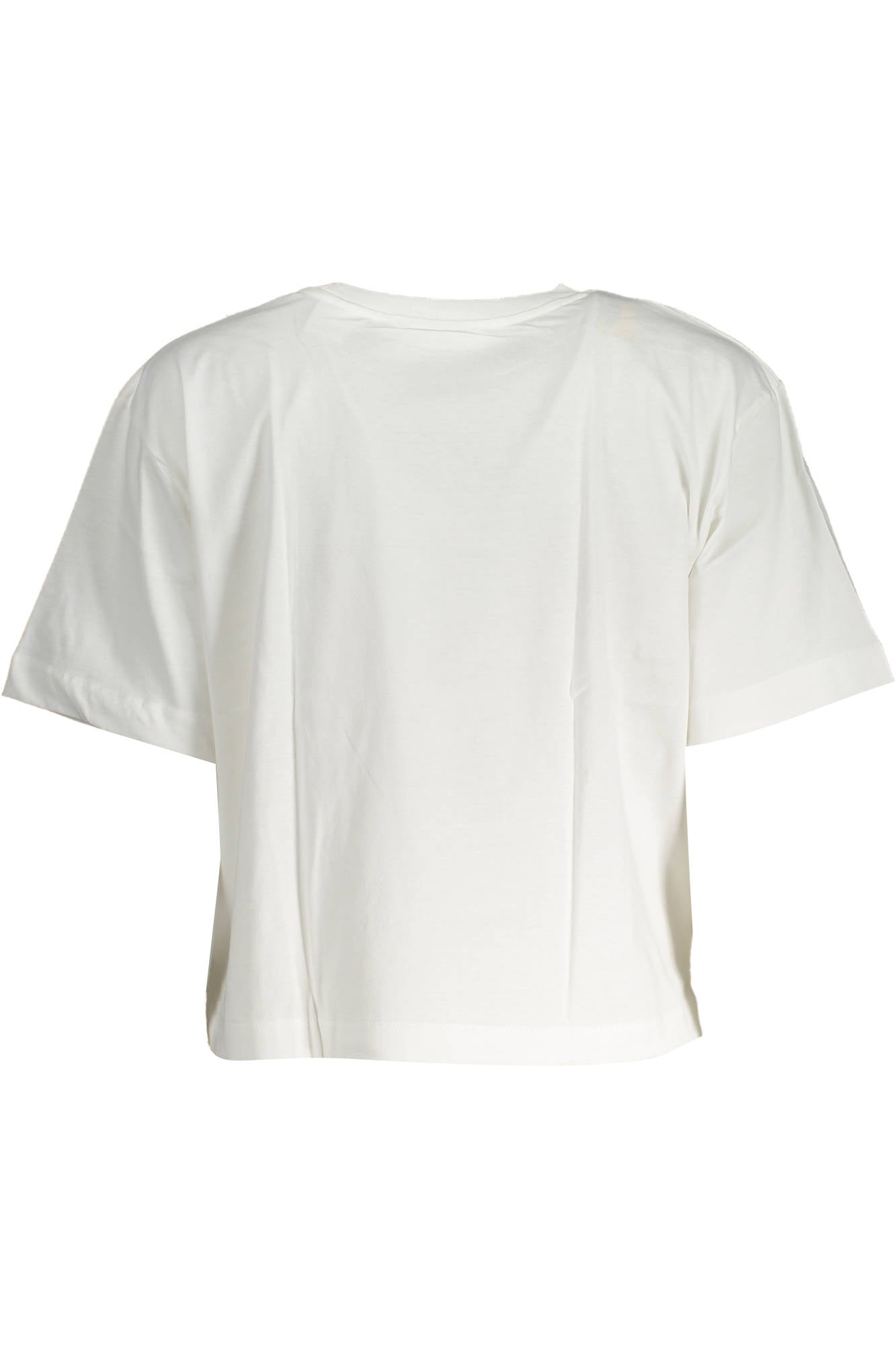 DESIGUAL Kurzarm-T-Shirt Damen Weiß – Rundhals mit Aufdruck | soulluna.de Zweitbild