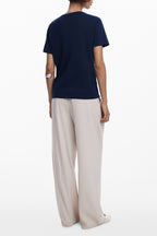 DESIGUAL DAMEN KURZARM T-SHIRT BLAU