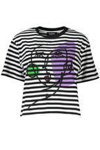 DESIGUAL KURZARM-T-SHIRT DAMEN SCHWARZ