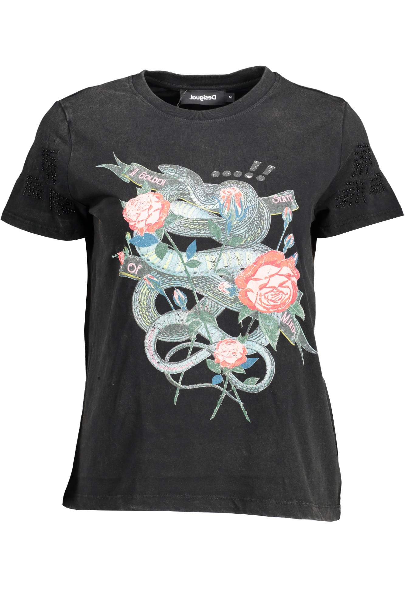 DESIGUAL KURZARM-T-SHIRT DAMEN SCHWARZ Hauptbild