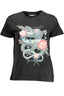 DESIGUAL KURZARM-T-SHIRT DAMEN SCHWARZ