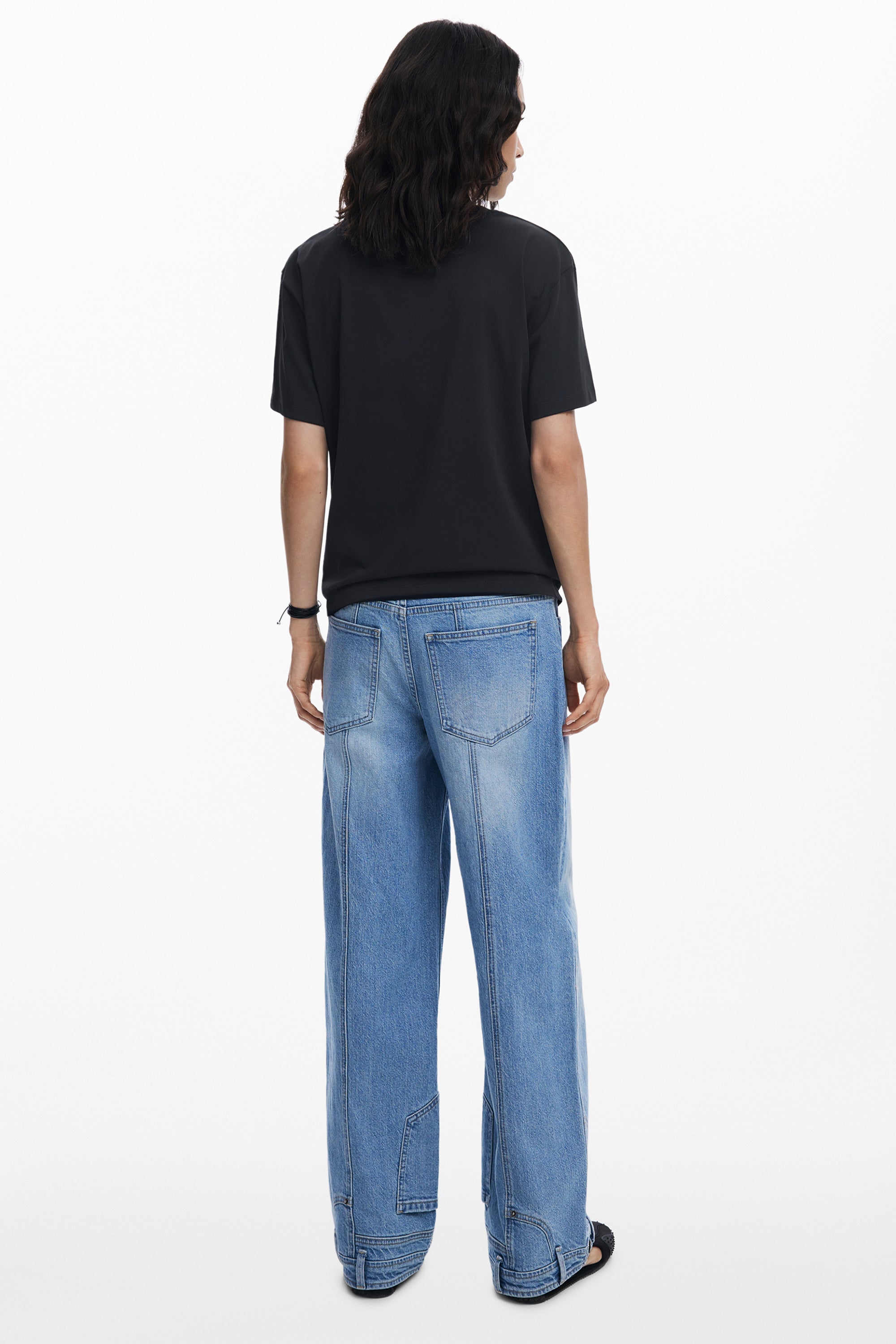 DESIGUAL Damen T-Shirt Schwarz – Kurzarm mit Stickerei | soulluna.de Schwarz