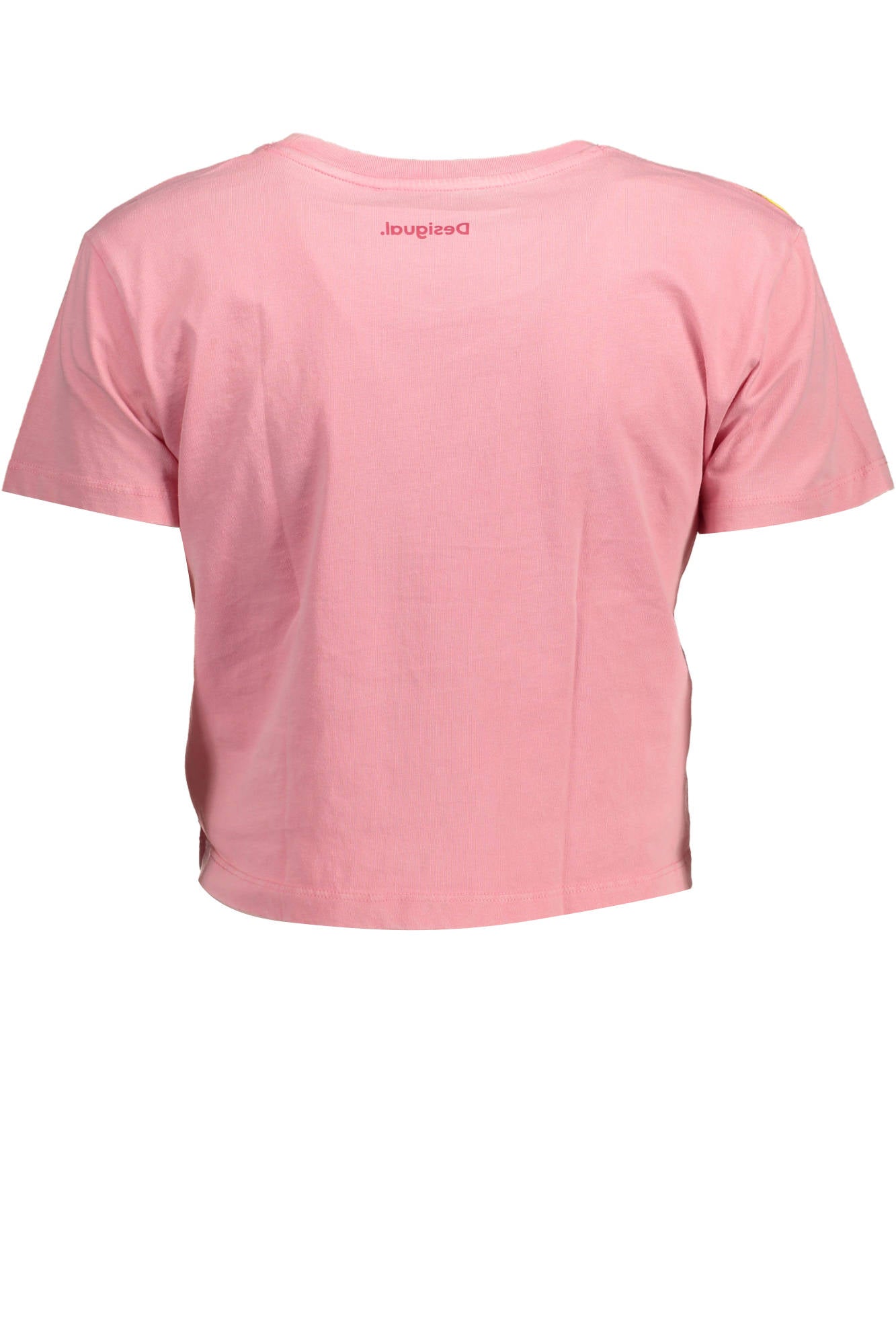 KURZARM-T-SHIRT FÜR DAMEN DESIGUAL ROSA Zweitbild
