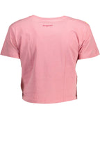 KURZARM-T-SHIRT FÜR DAMEN DESIGUAL ROSA