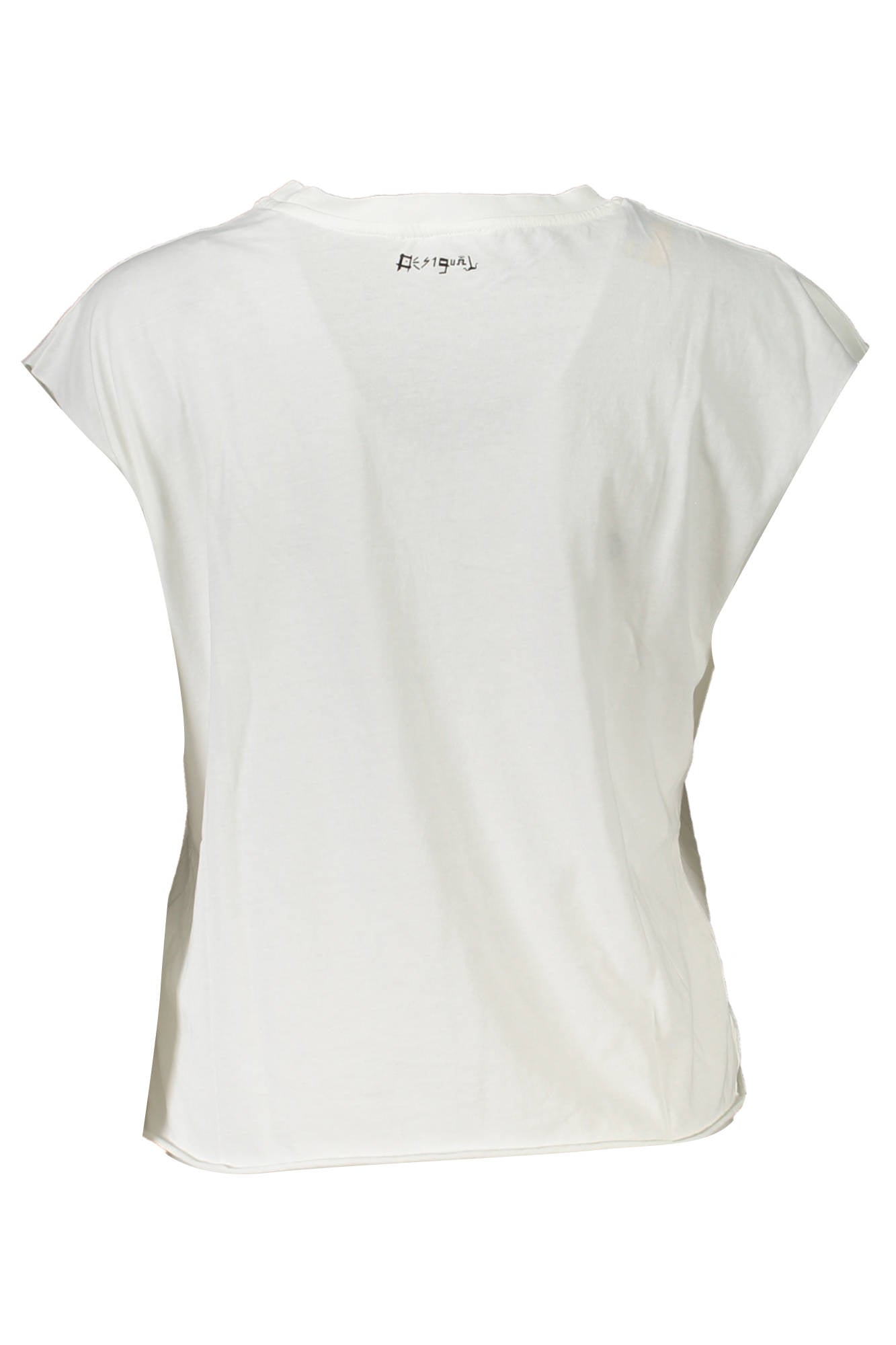 DESIGUAL ÄRMELLOSES T-SHIRT DAMEN WEISS
