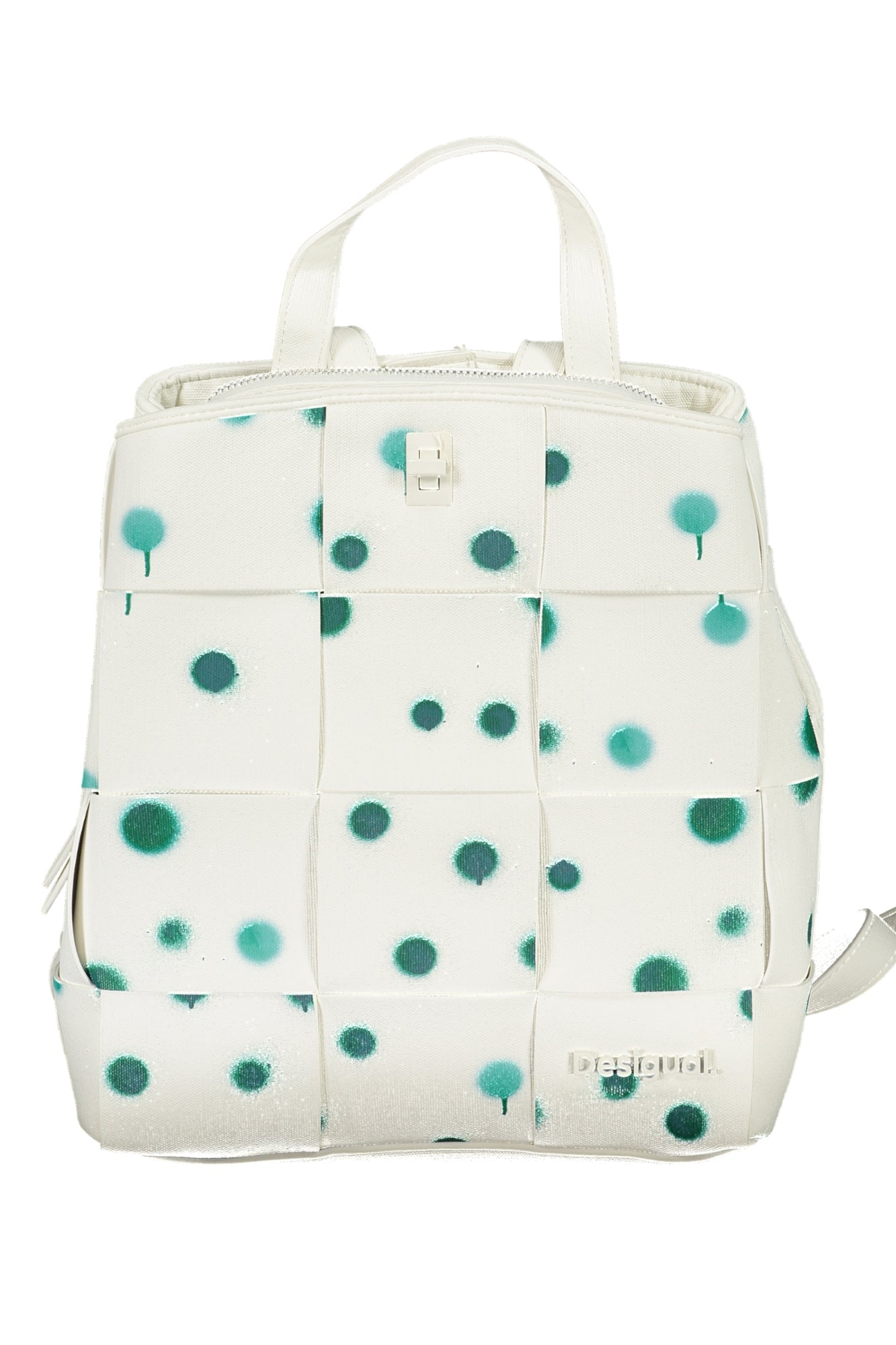 DESIGUAL Damenrucksack weiß – Polka Dot Design mit 3 Fächern | soulluna.de Weiß
