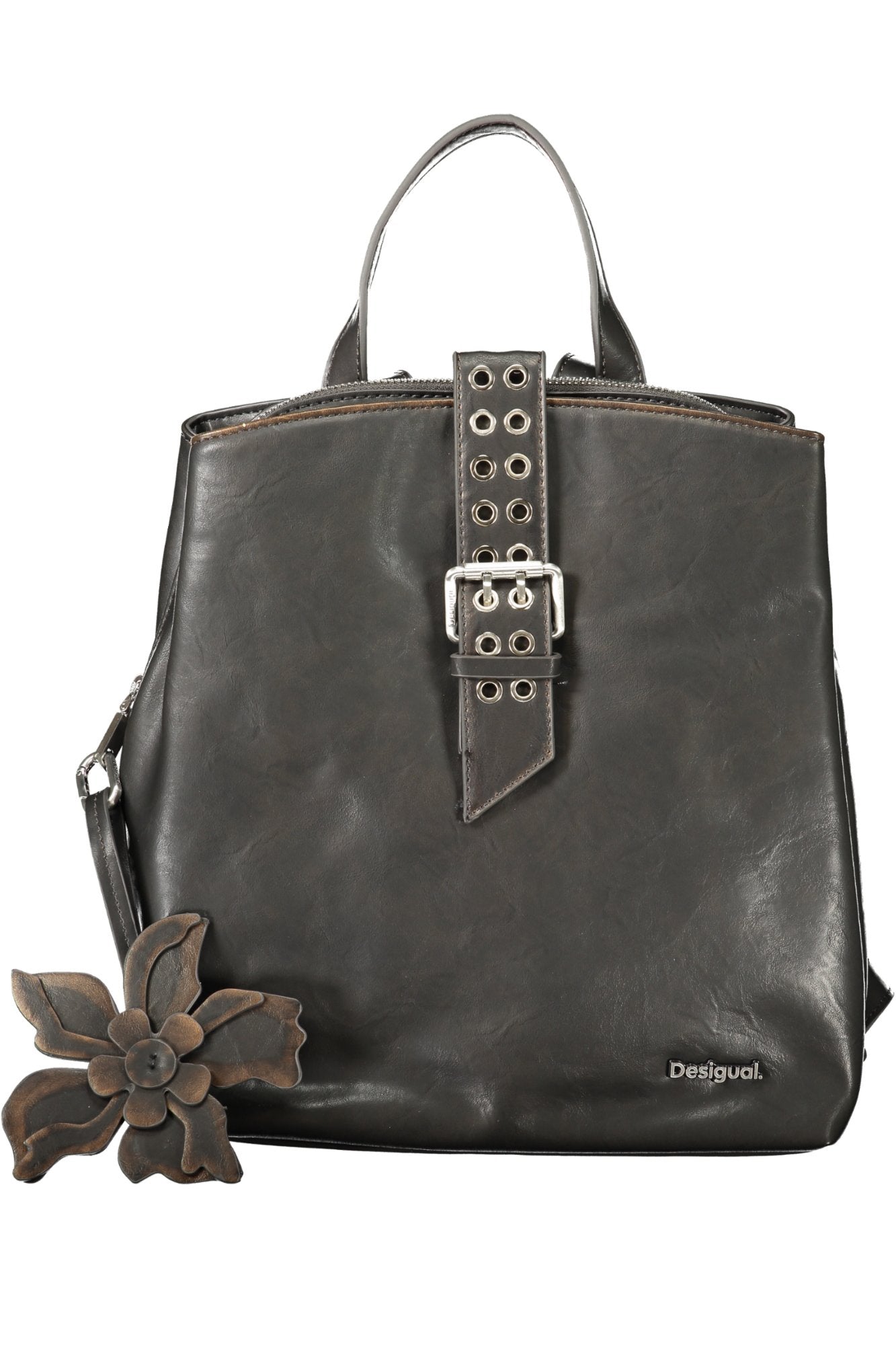 DESIGUAL Damen Rucksäcke – Rucksack, mit Reißverschluss Schwarz Hauptbild