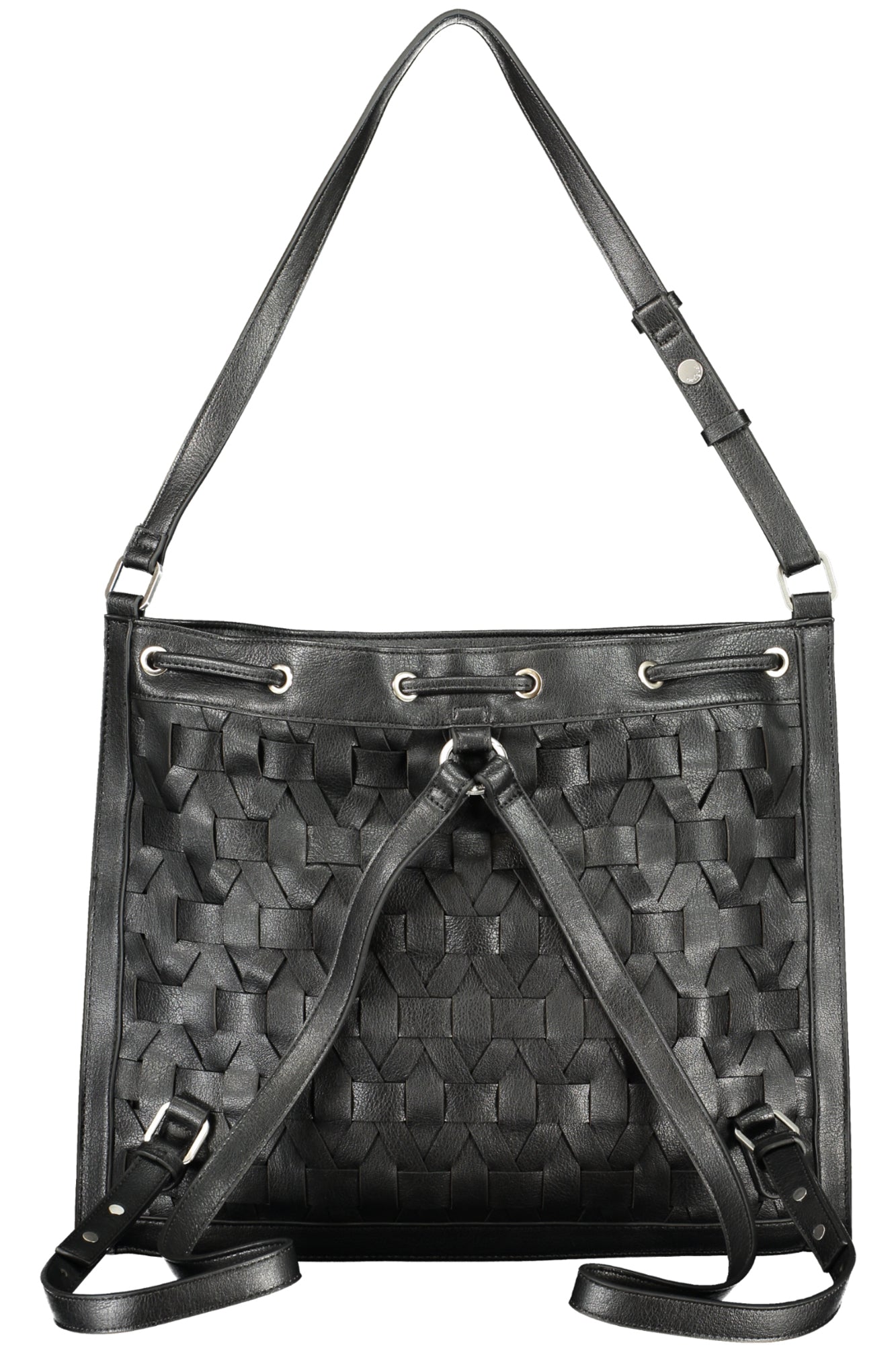 DESIGUAL Damen Rucksäcke – Rucksack, mit Reißverschluss Schwarz