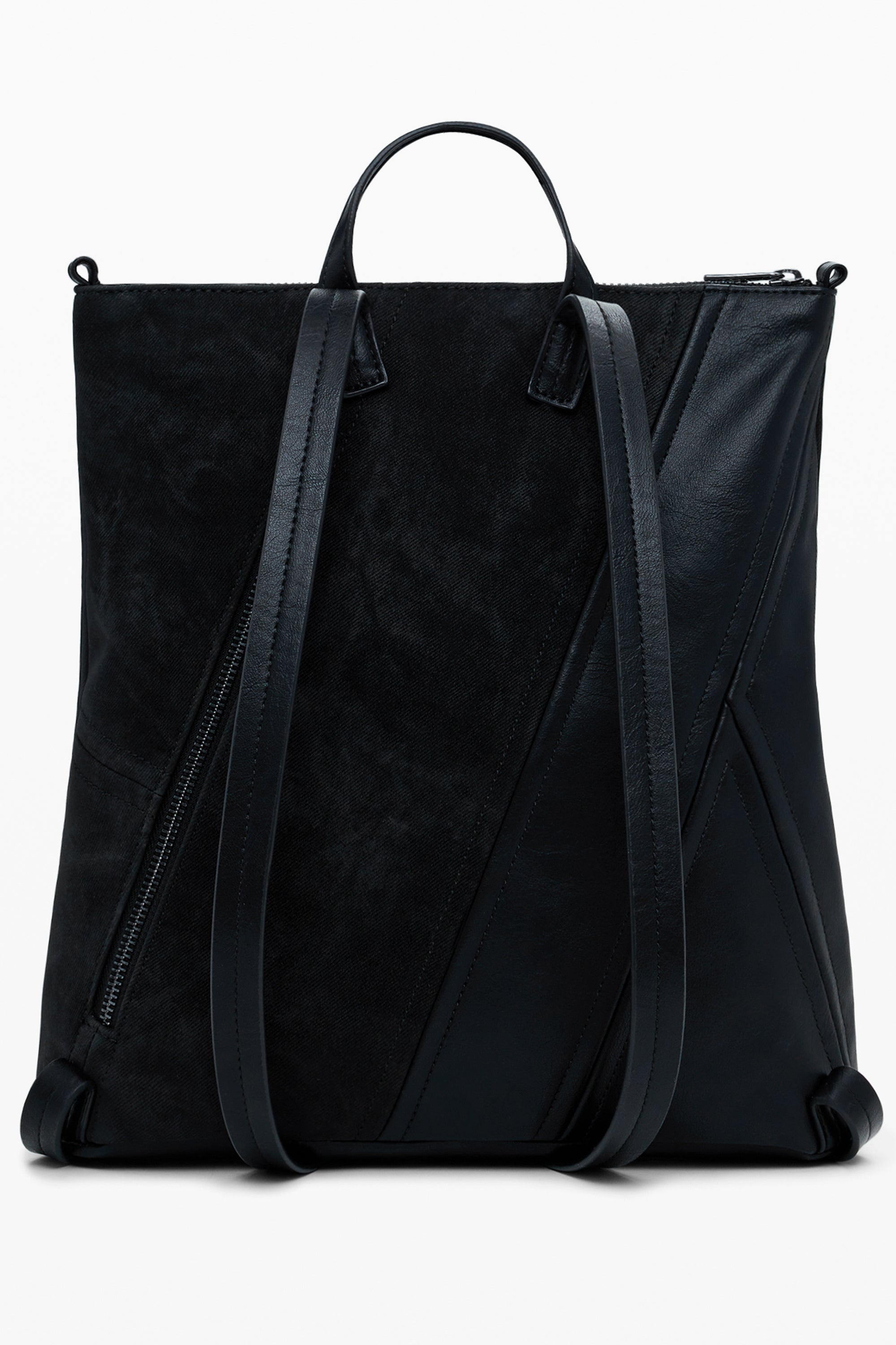 DESIGUAL Damen Rucksack Schwarz – Stilvoller Mini Rucksack für Herbst & Winter Schwarz