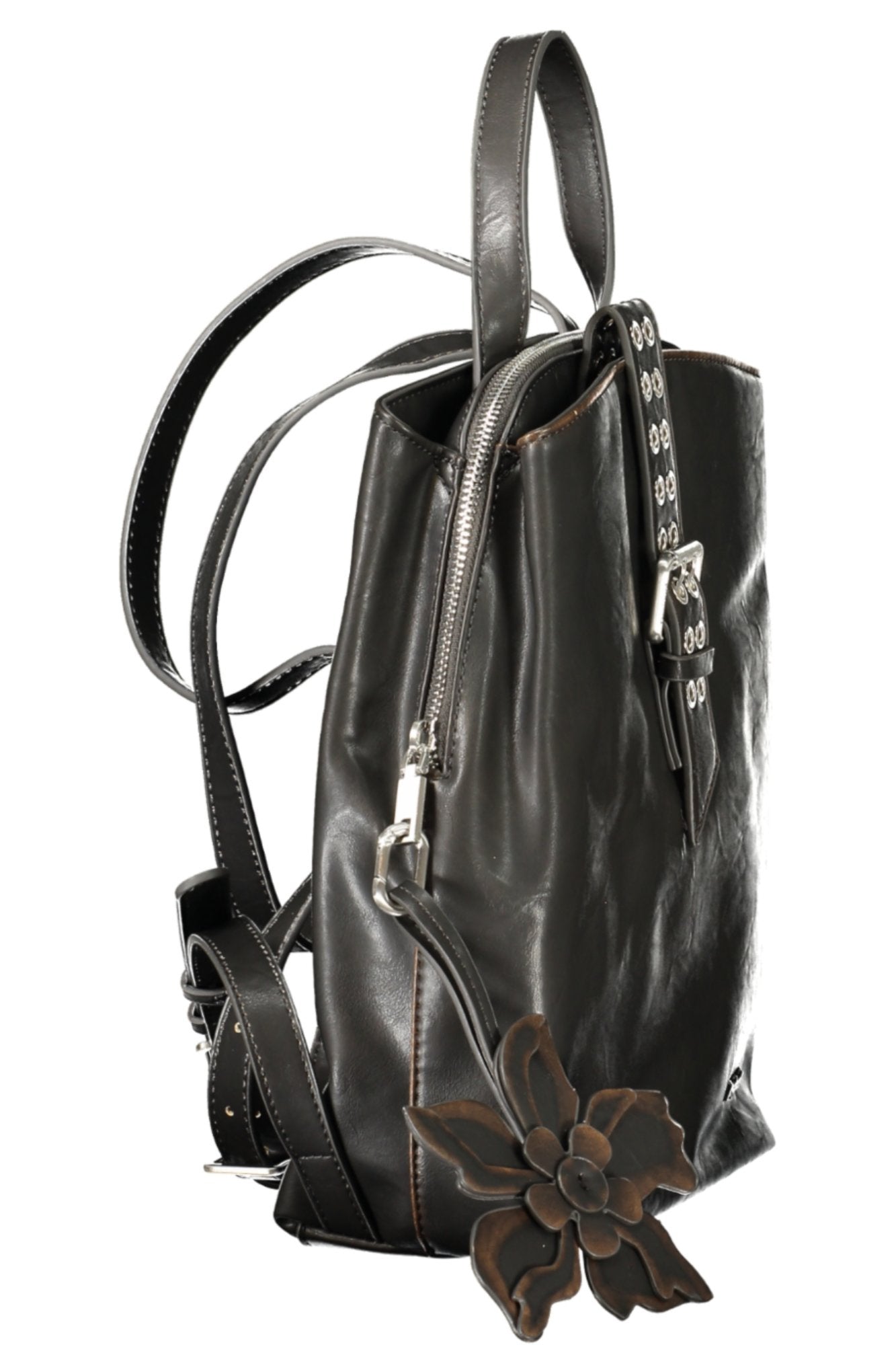 DESIGUAL Damen Rucksäcke – Rucksack, mit Reißverschluss Schwarz