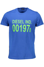 DIESEL HERREN KURZARM T-SHIRT BLAU