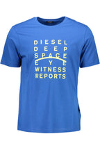 DIESEL HERREN KURZARM T-SHIRT BLAU