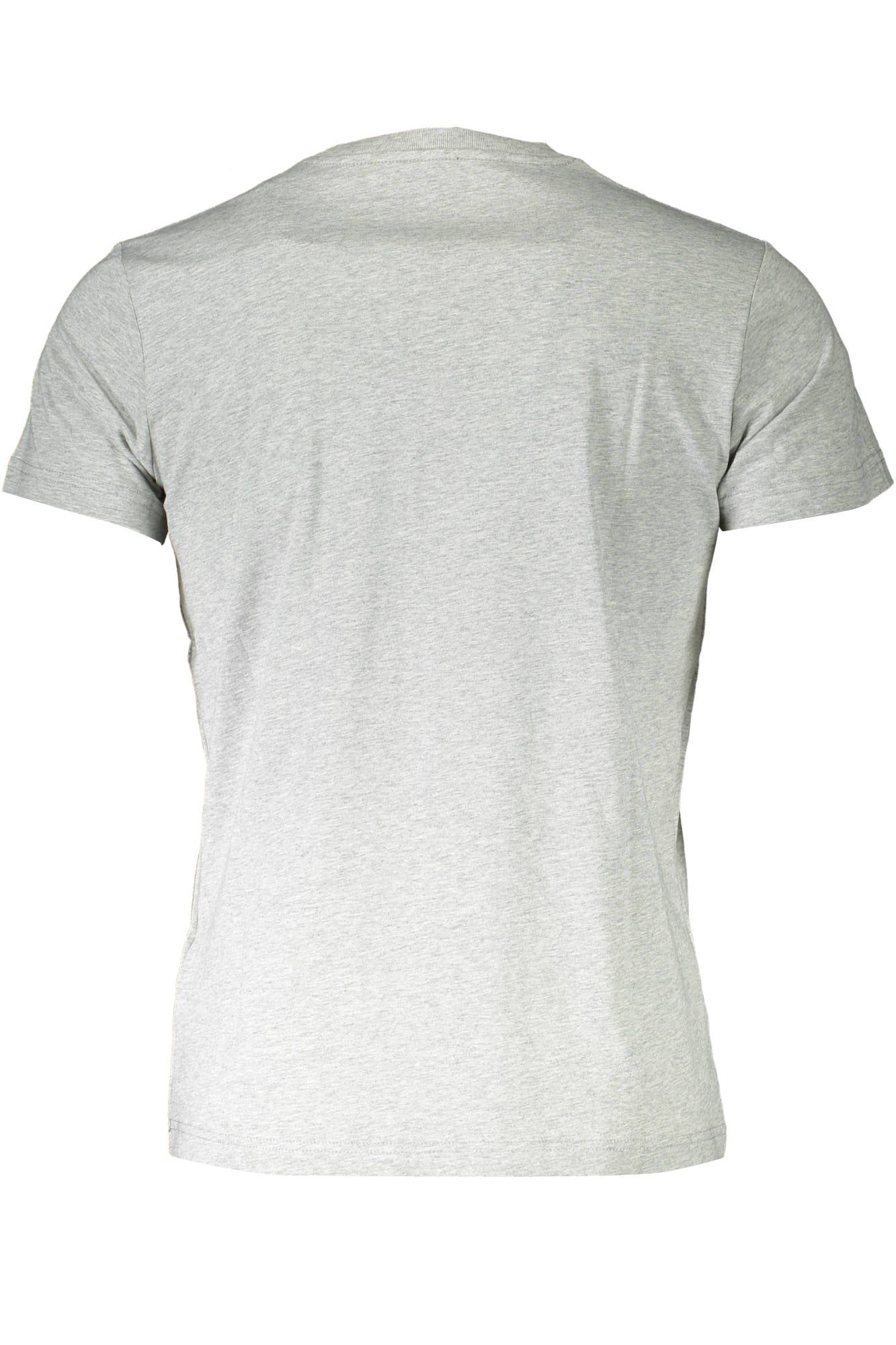 DIESEL Kurzarm-T-Shirt Herren Grau – Logo-Applikation aus Baumwolle Grau