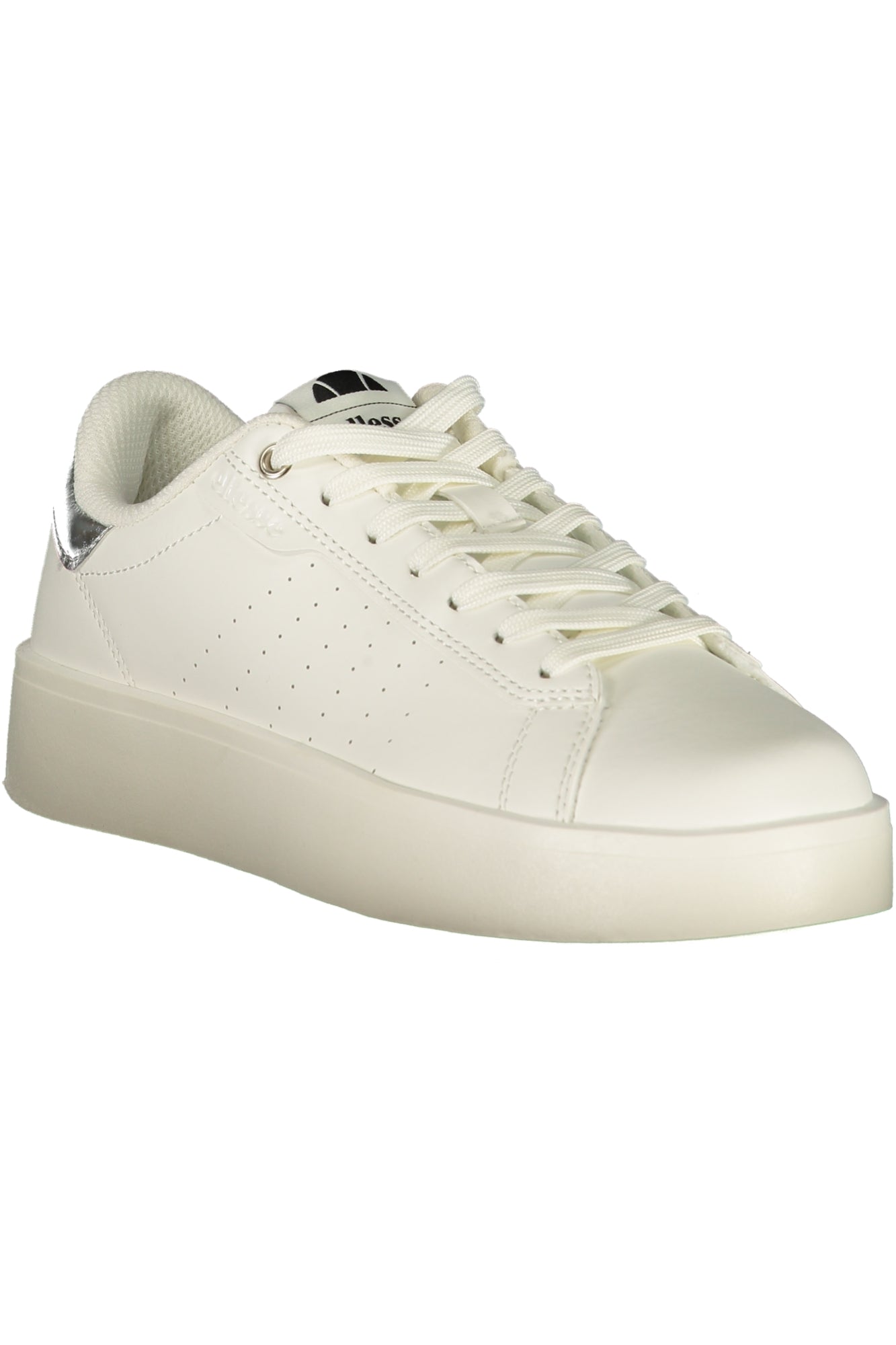 Ellesse Damen-Sportschuhe Weiss – Sneaker für Frühjahr/Sommer mit silbernen Details Weiß