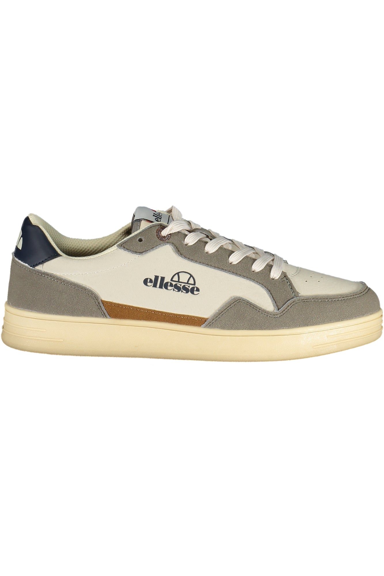 ELLESSE Herren-Sportschuhe Braun – Sneaker für Frühjahr/Sommer mit blauen Details | soulluna.de Grau