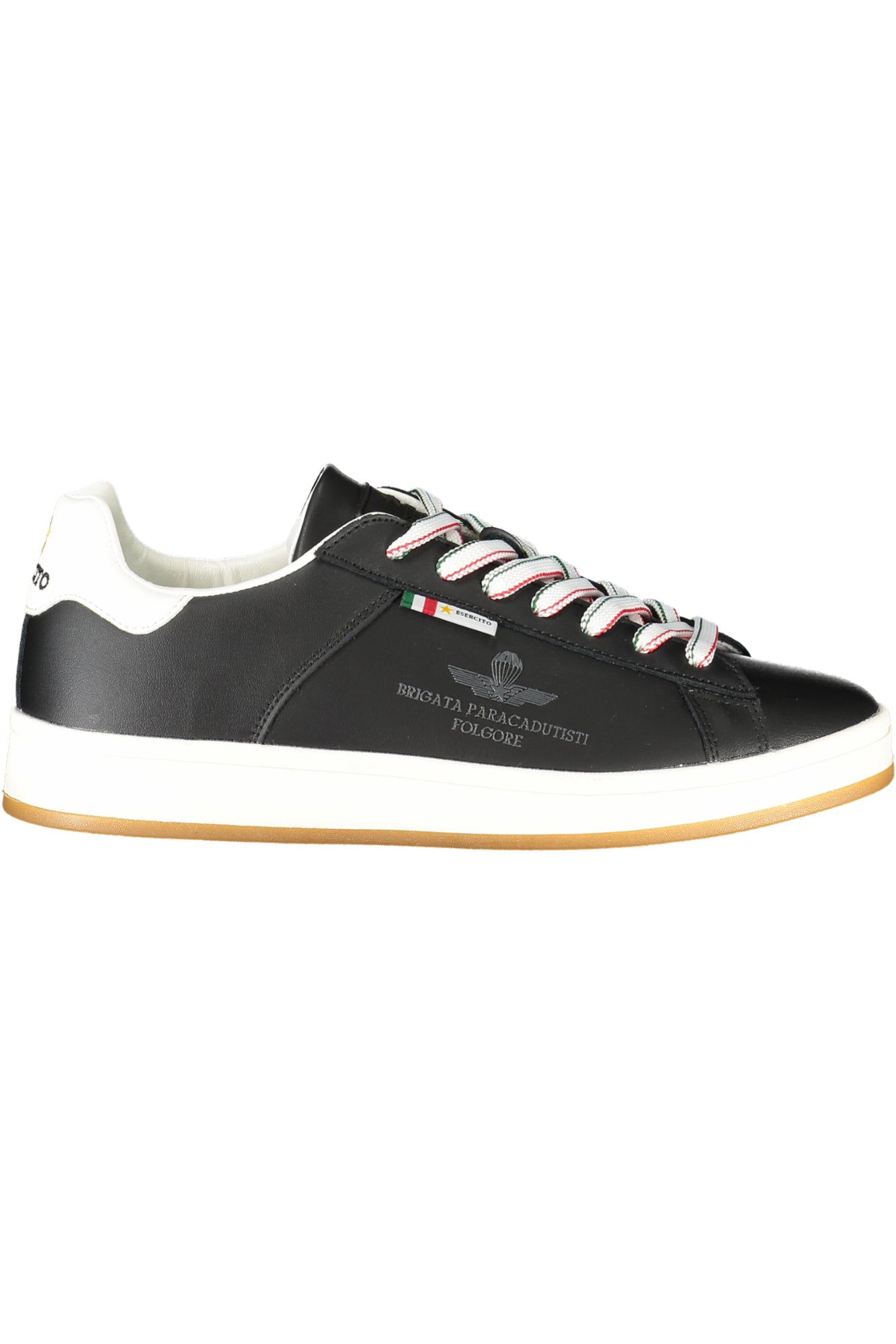 ESERCITO 1659 Army 1659 Schwarze Herren Sportschuhe – Sneaker mit Lederanteil für den Alltag Schwarz