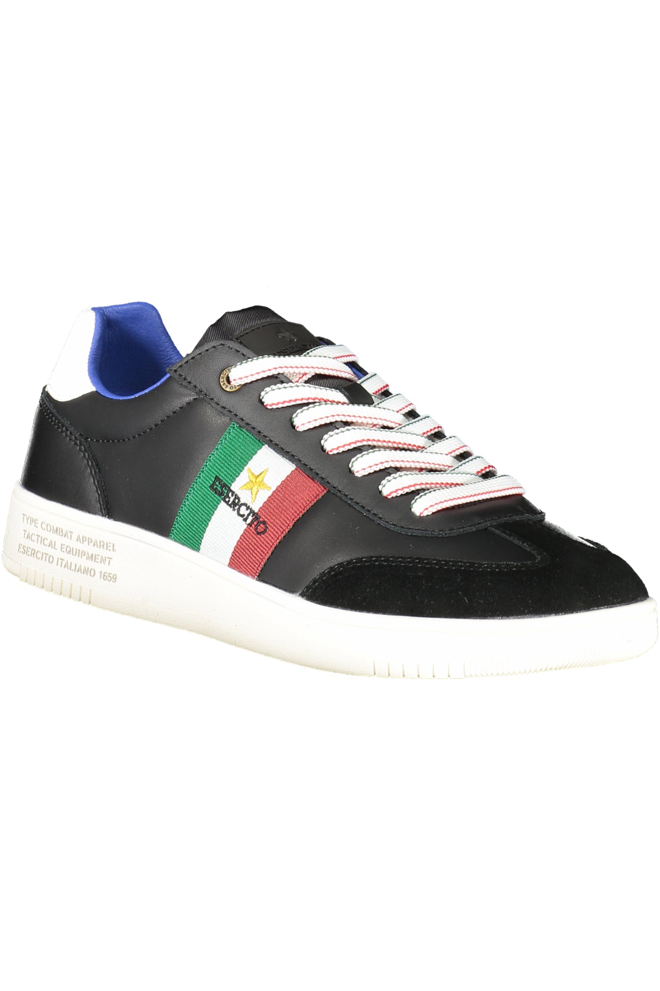 ESERCITO 1659 Army 1659 Schwarze Herren Sportschuhe – Sneaker mit kontrastierenden Details Schwarz