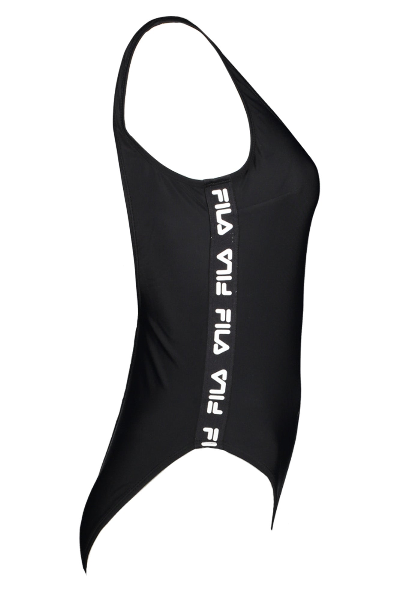FILA Schwarzer Einteiler-Badeanzug Damen – Elegante Bademode mit Kontrastdetails Schwarz