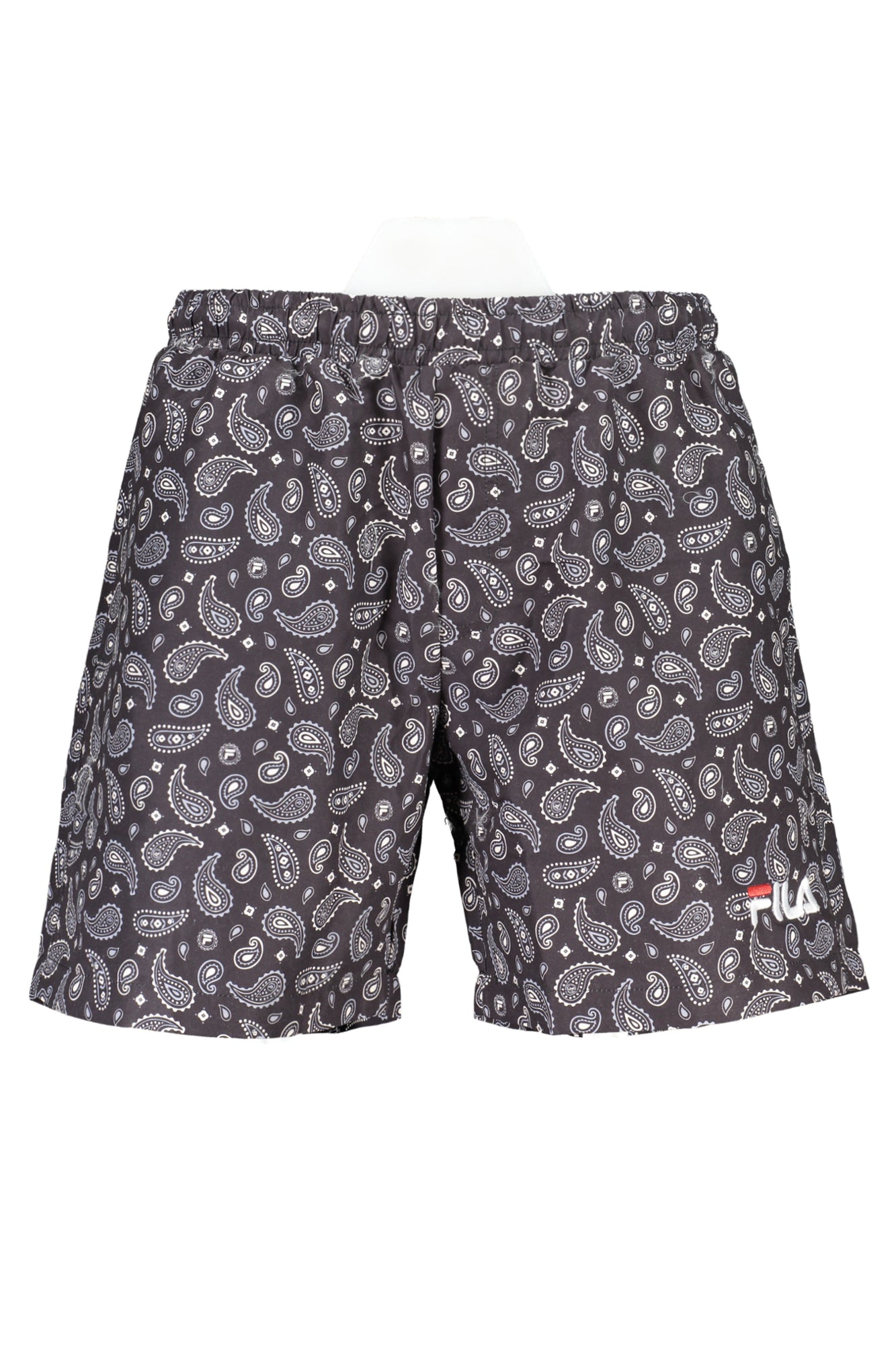 FILA Schwimmboxer Herren – Schwarzes Unterkostüm mit Mustern & praktischen Taschen Schwarz