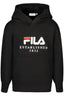 FILA Kinder Sweatshirt – Hoodie, aus Baumwolle, Fleece Schwarz