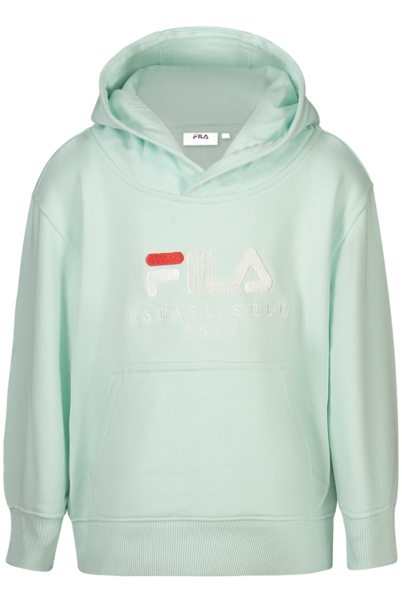 FILA Kinder Sweatshirt – Hoodie, aus Baumwolle, Fleece Grün