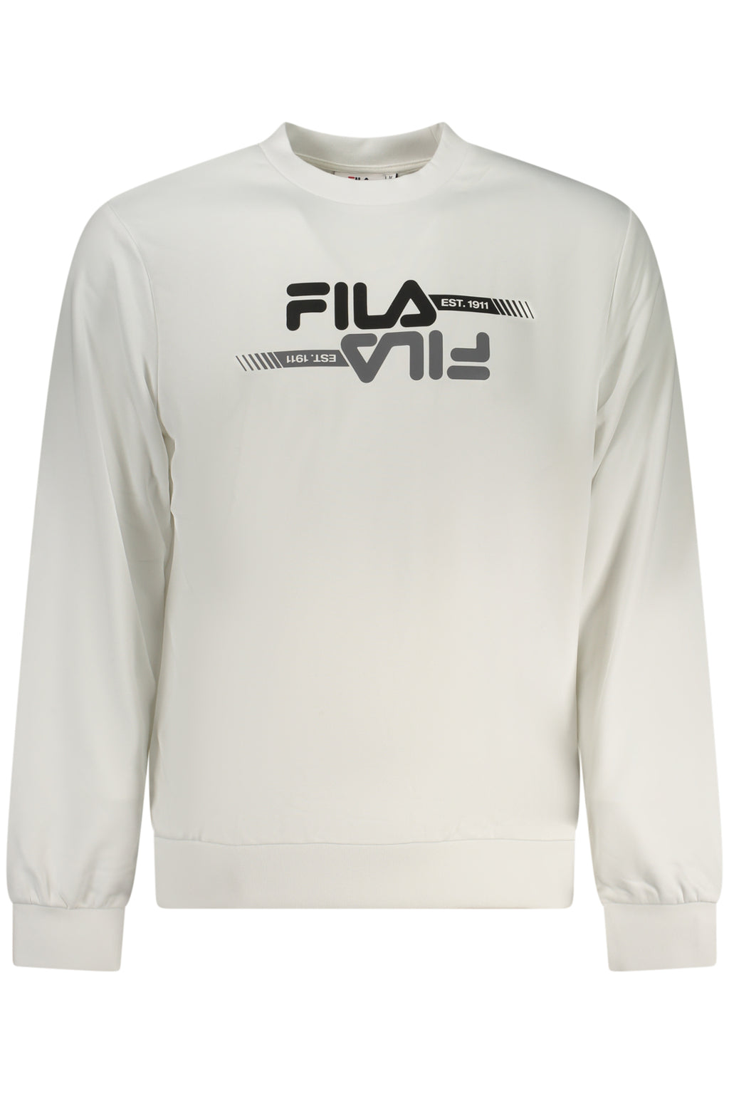 FILA Herren-Sweatshirt mit Reißverschluss, weiß