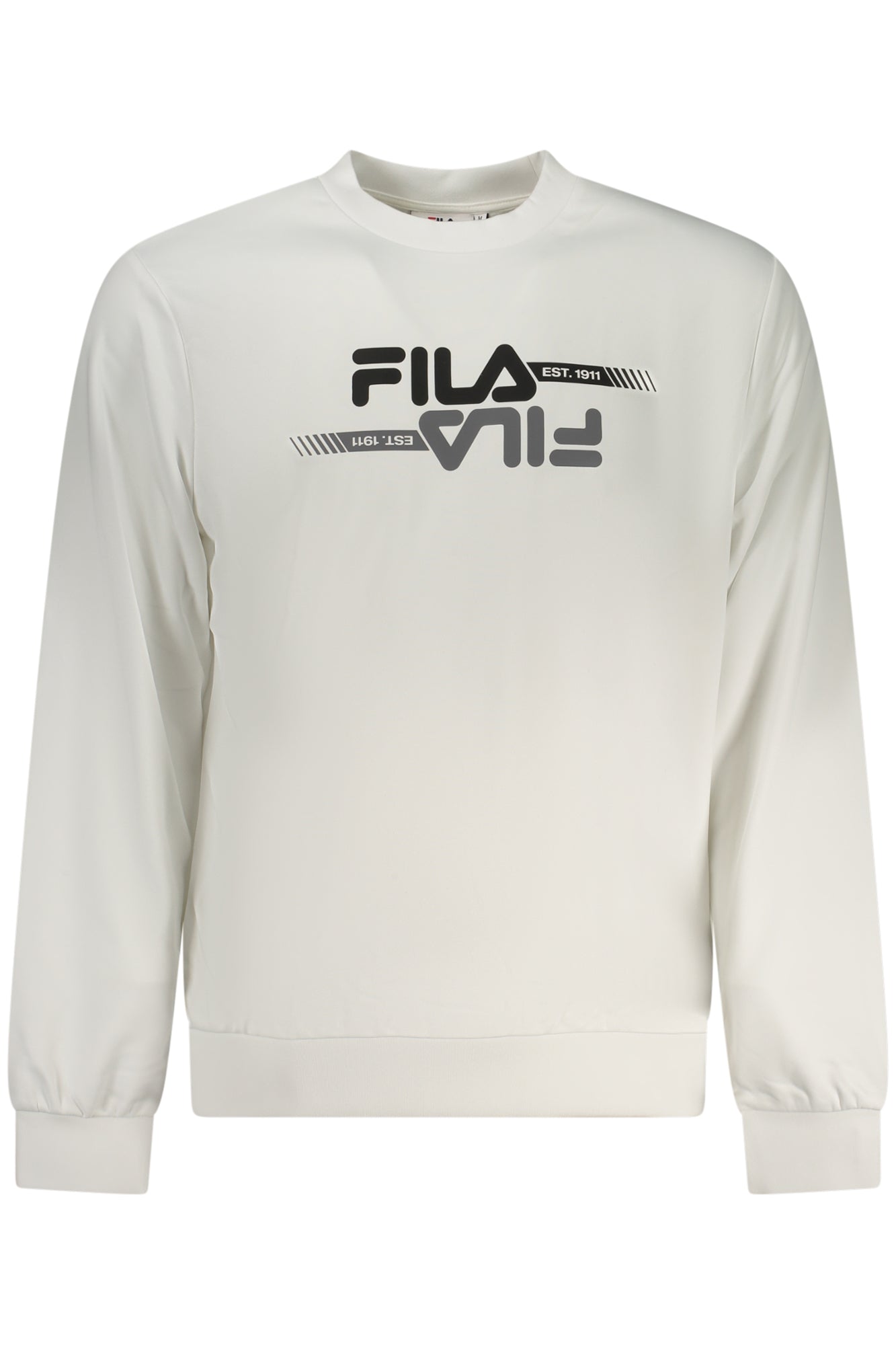 FILA Sweatshirt Herren mit Reißverschluss – Weißes Sport-Sweatshirt für Frühling Weiß Hauptbild