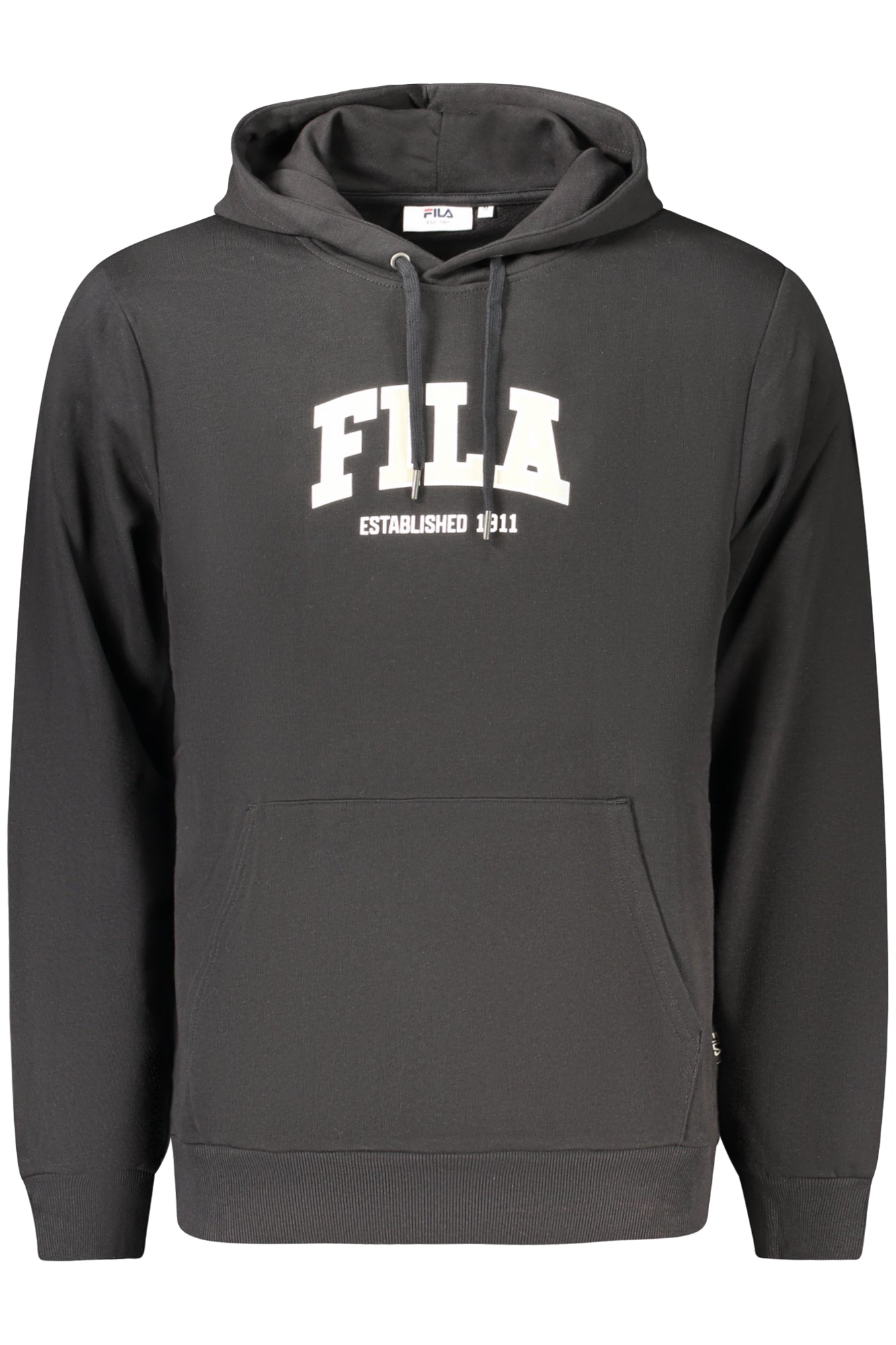 FILA Herren Sweatshirt – Hoodie, aus Baumwolle, Fleece Schwarz