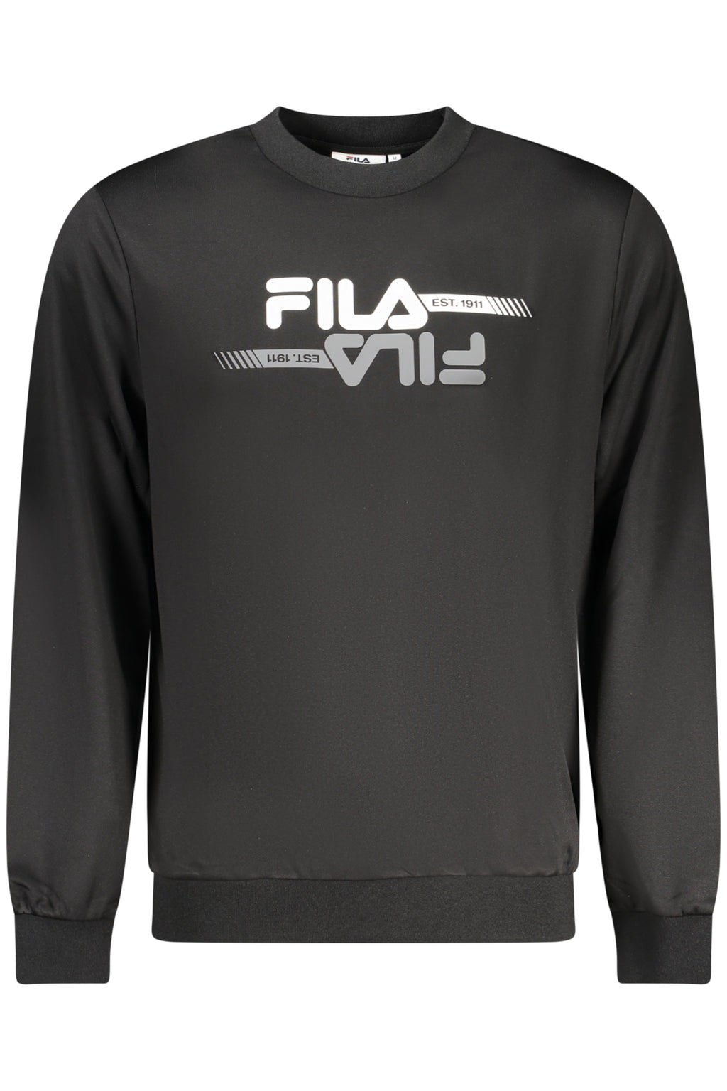 FILA Herren-Sweatshirt mit Reißverschluss, schwarz