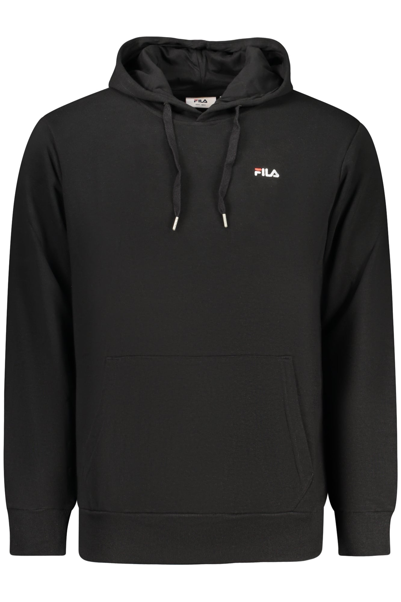 FILA Herren-Sweatshirt mit Reißverschluss, schwarz