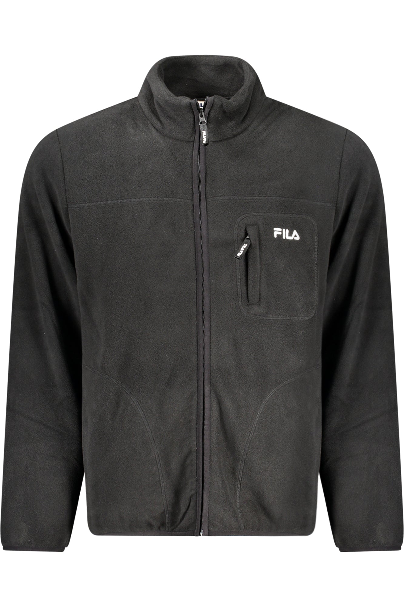 FILA Herren-Sportjacke Schwarz – Warme Fleece-Jacke für Herbst/Winter | soulluna.de Schwarz