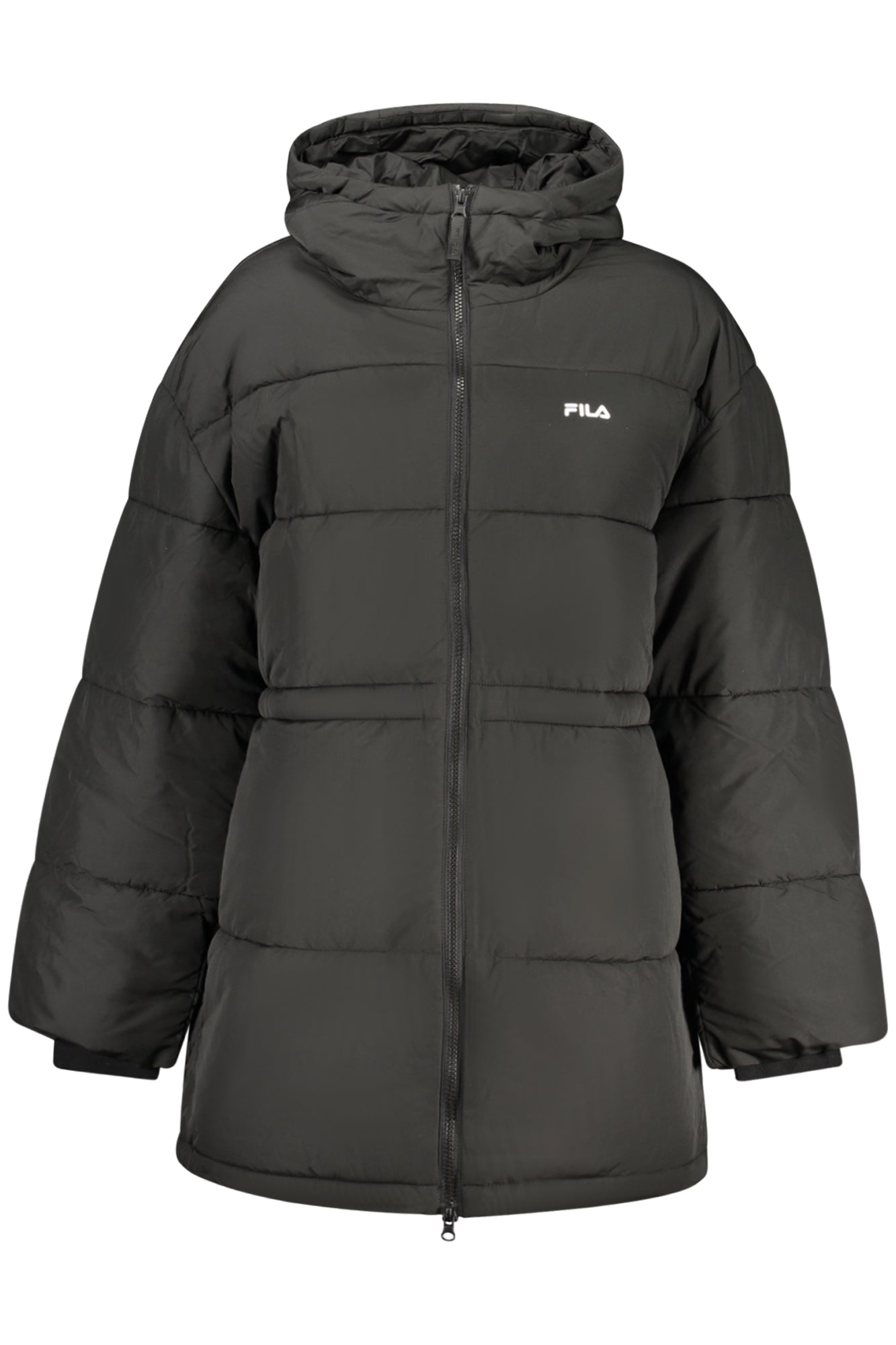 FILA Damenjacke schwarz – Wind- und wasserabweisende Kapuzenjacke für Herbst/Winter Schwarz