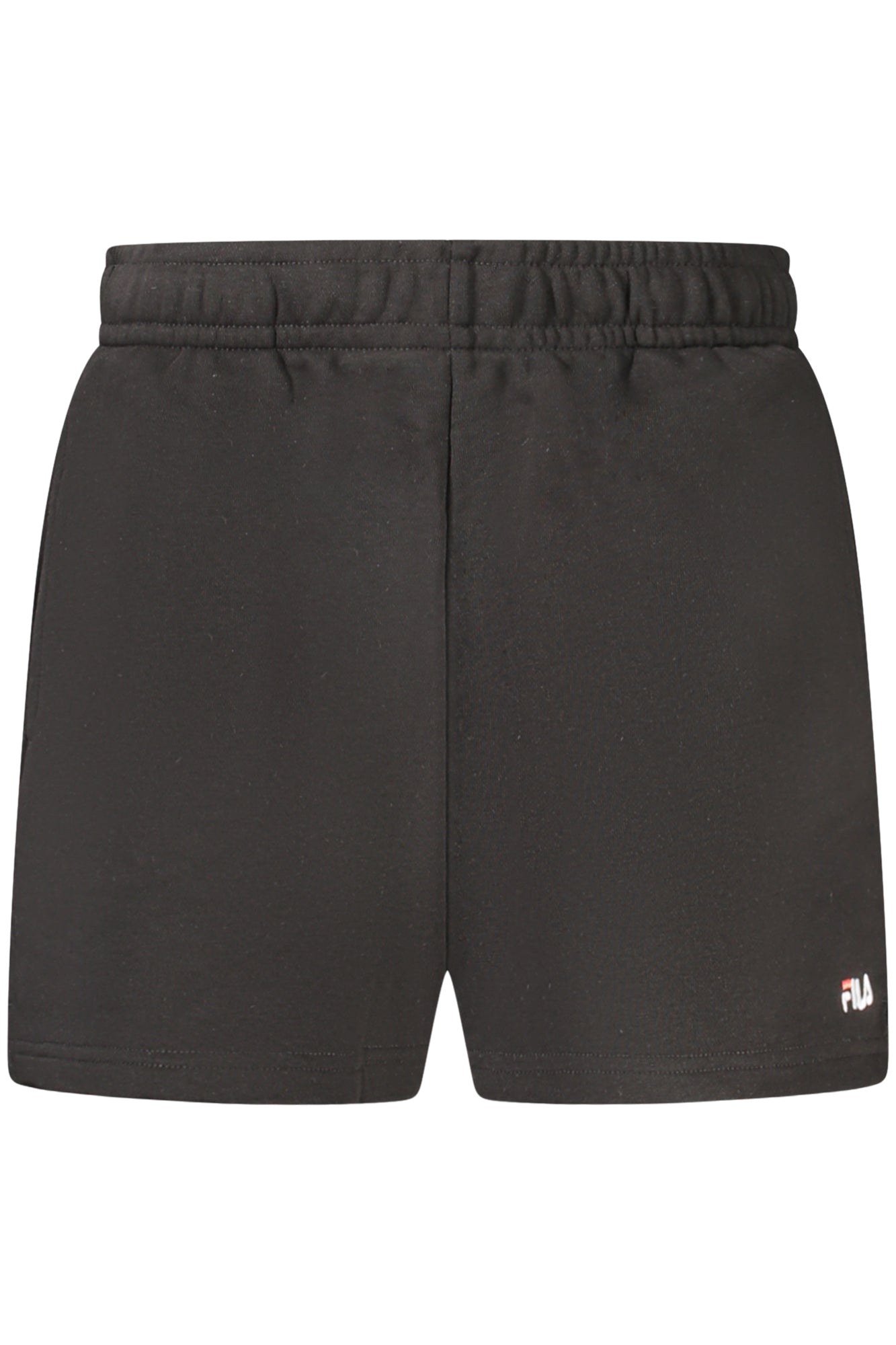 FILA Schwarze Kurze Hose Damen – Elastischer Bund mit Logo-Stickerei Schwarz